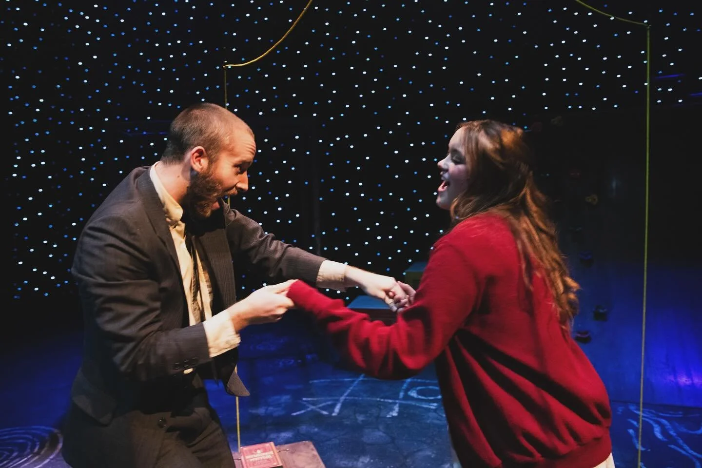 Eurydice by Sarah Ruhl 💙🏺📚🛝💧
Grateful for this amazing cast, crew, and team. 
Director: @kowilla 
SM: @_sydney.enoch_ 
ASM: @oreagan06 
Set: @_mollymars_ 
Costume: @jesswills02 & @krystabellebee 
Lighting: @allijoyyyyy 
Sound: @vkieckhefer