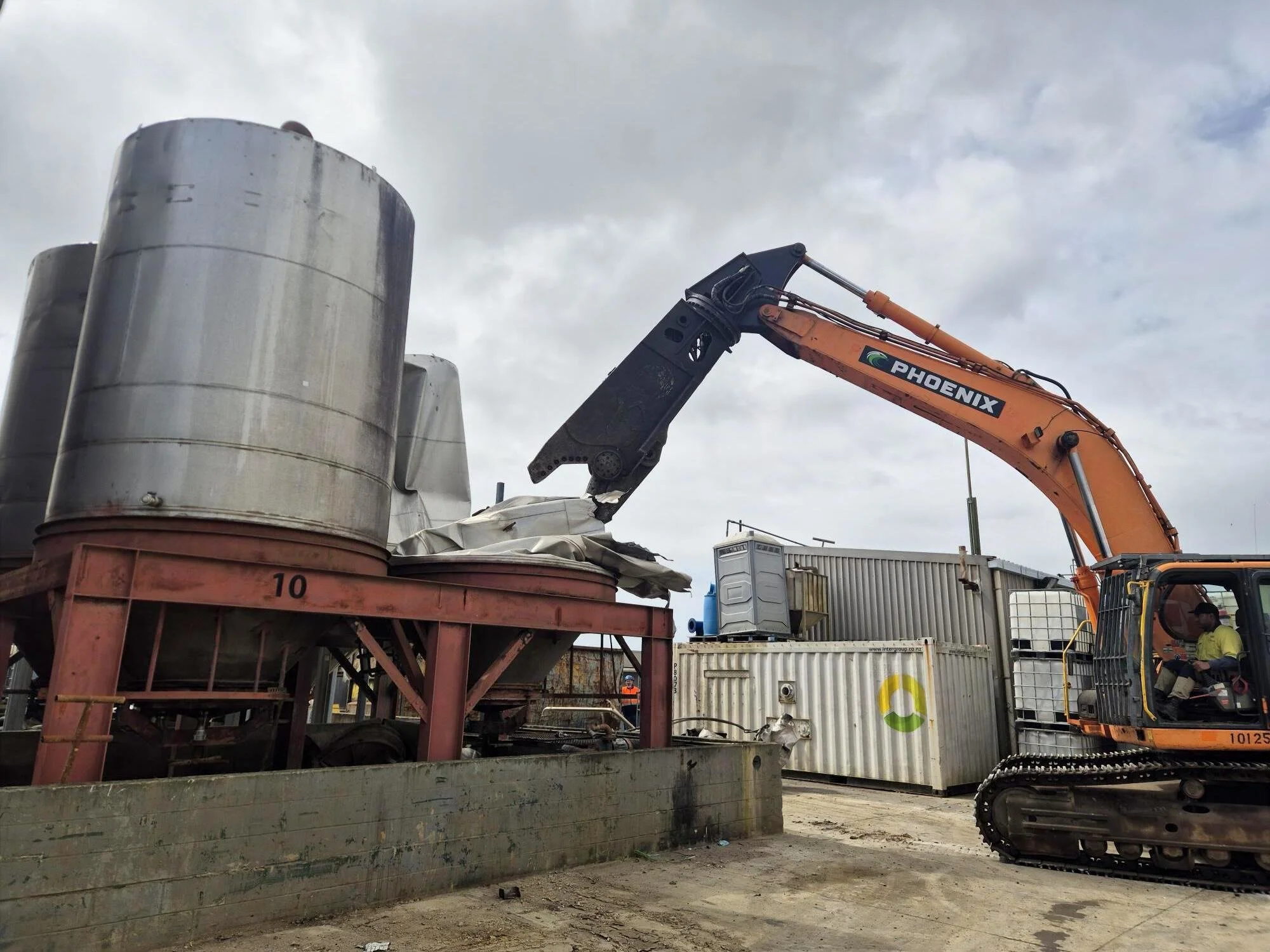 Phoenix Recycling deconstruction and metal recovery services in action