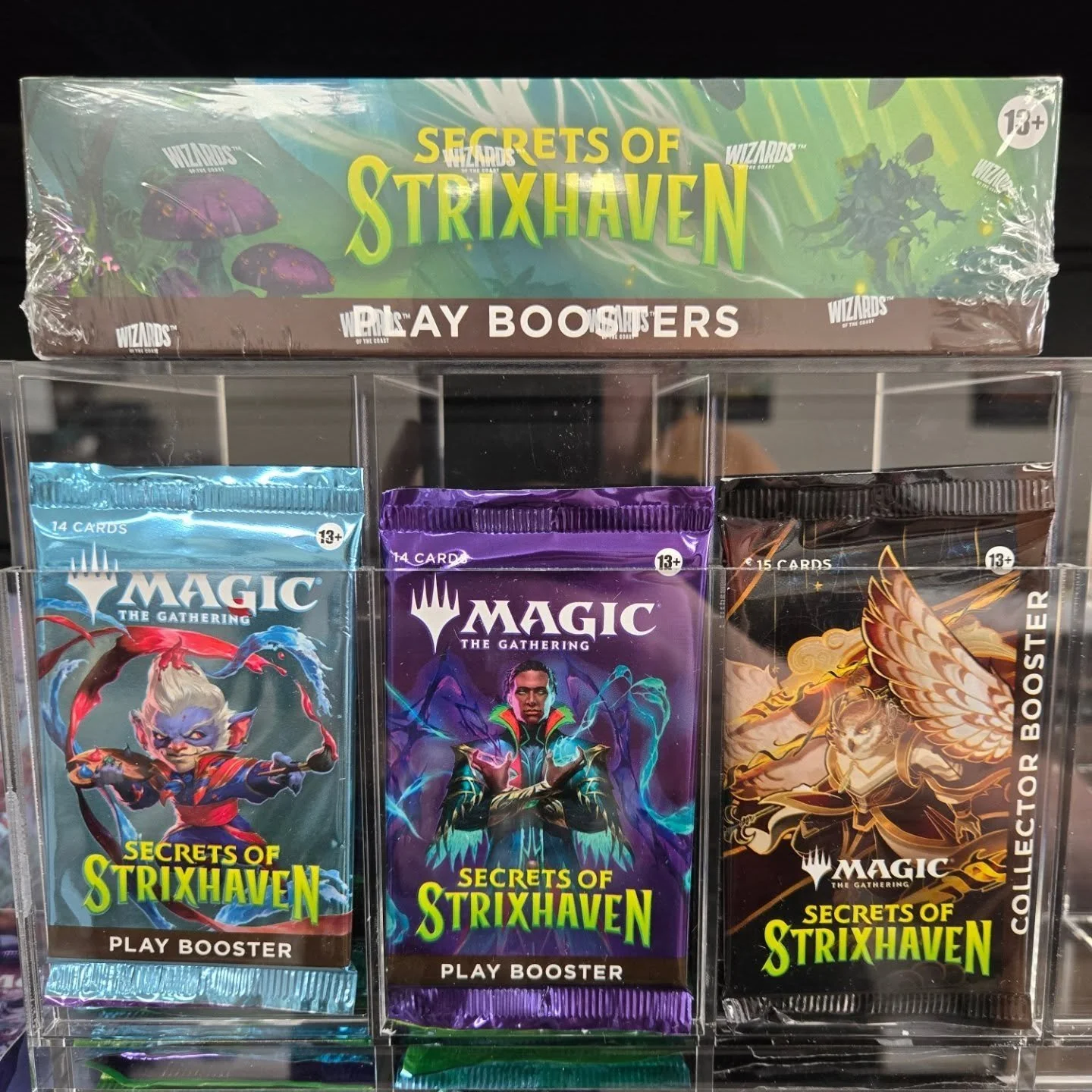 Strixhaven packs, Collector packs, and sealed boxes are back in stock at the Guild Hall! 
Draft: 6:30pm Tonight 
And 
Union Arena: 6:00pm Tonight 

#cardshop #magicthegathering #unionarena #tcg