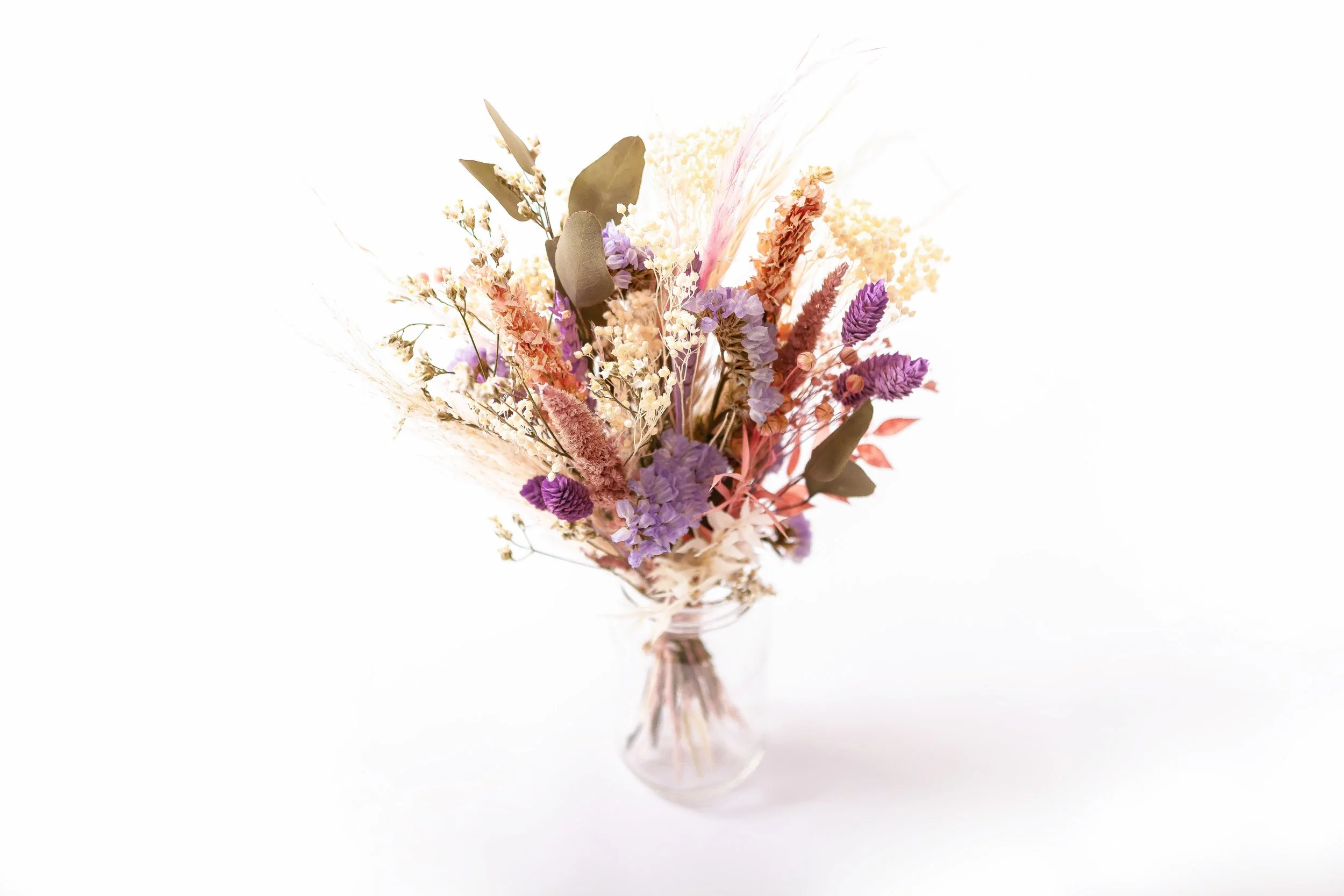 Pick & Mix Dried Floral Mini Milk Bottle Vases