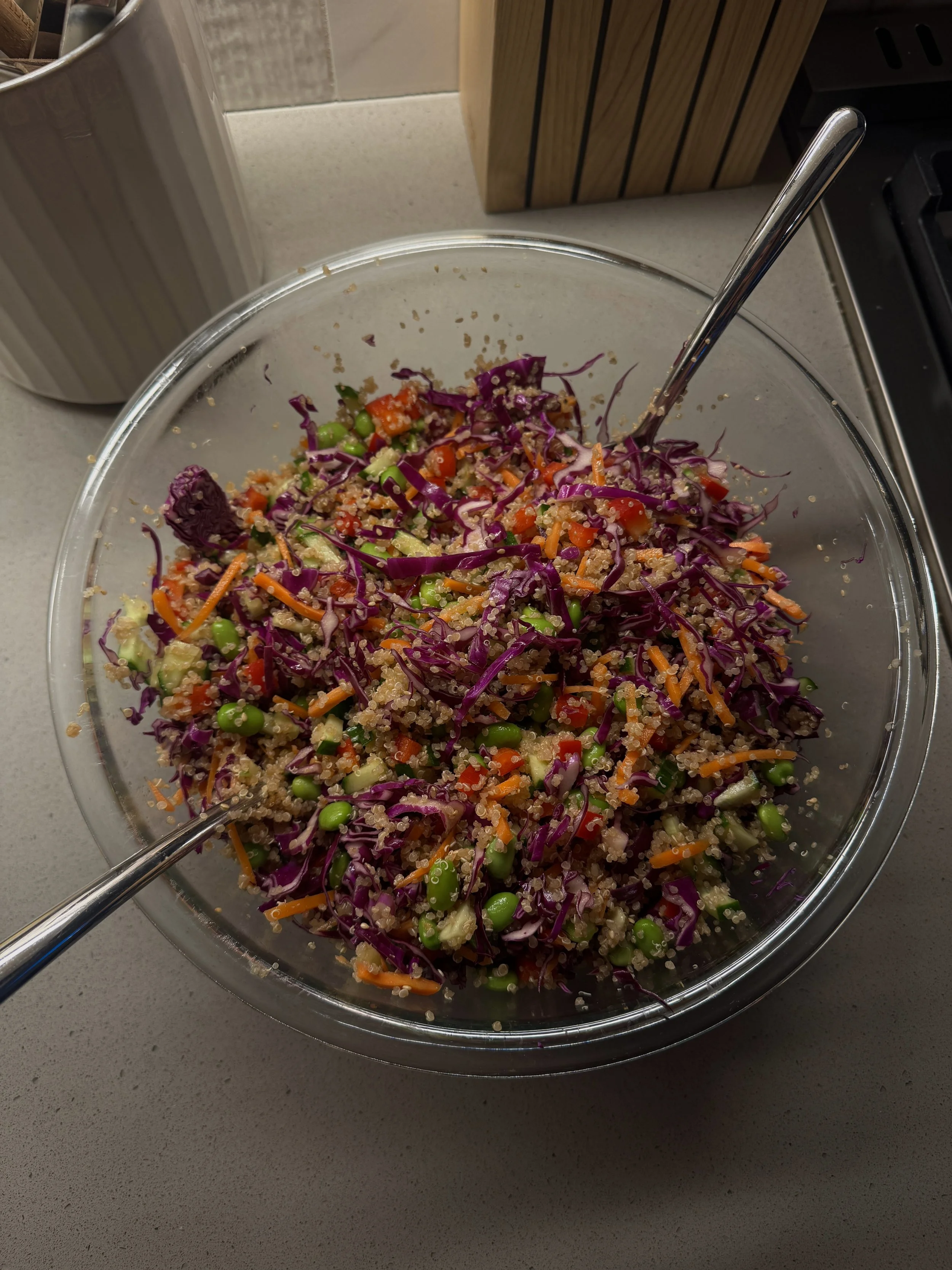 Quinoa Salad with Tangy Asian Vinaigrette