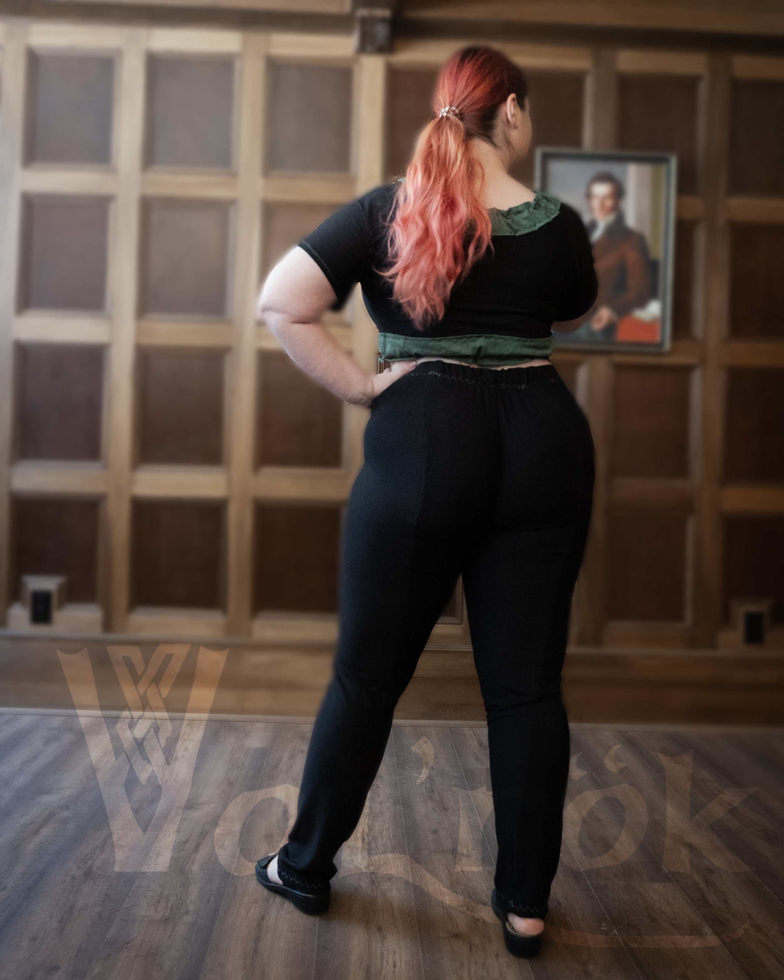 legging aventurier d'été noir foret auriane dos.jpg