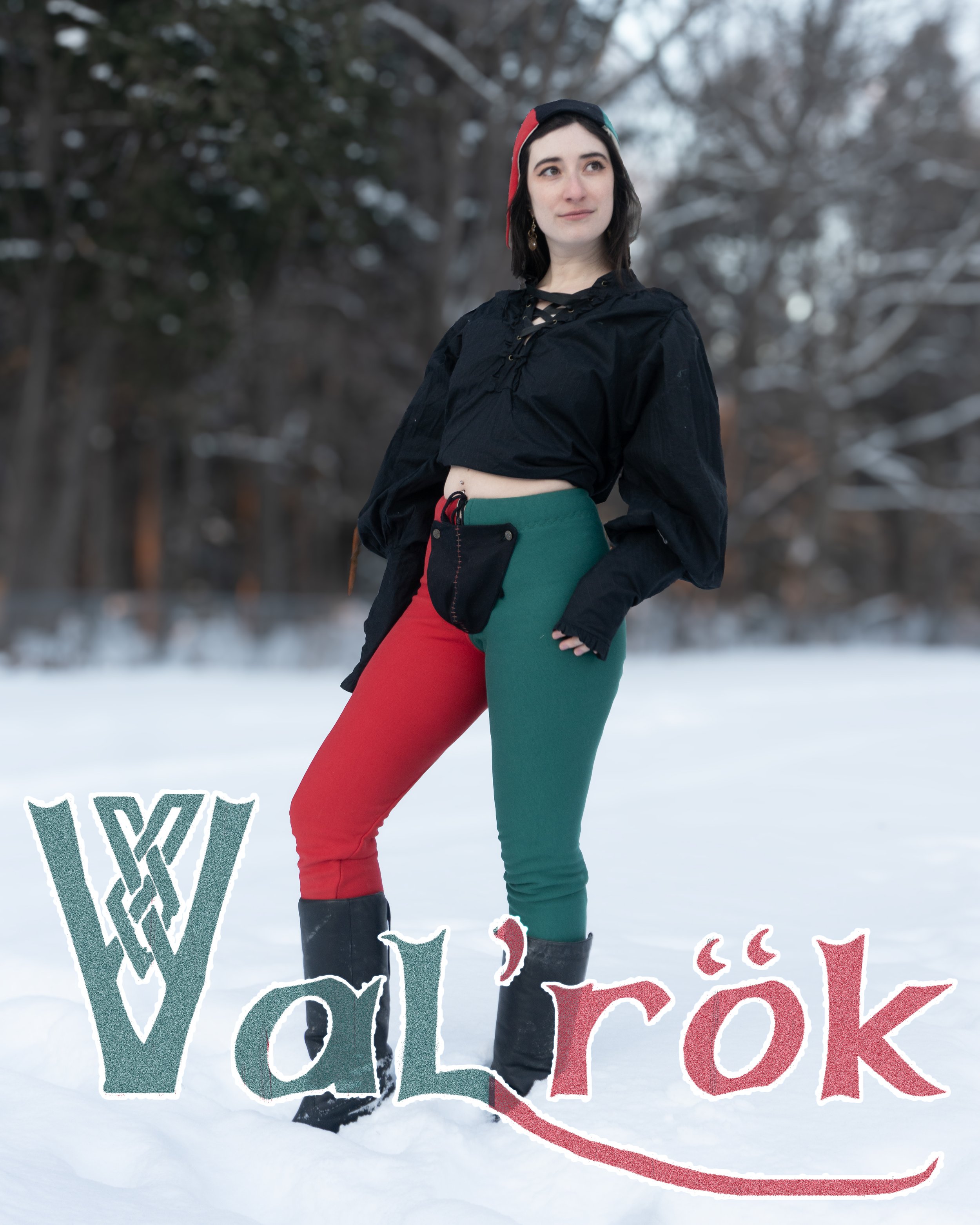CAMILEL NEIGE LEGGING AVENTURIER HIVER ROUGE ET VERT AVEC CIPINE.jpg