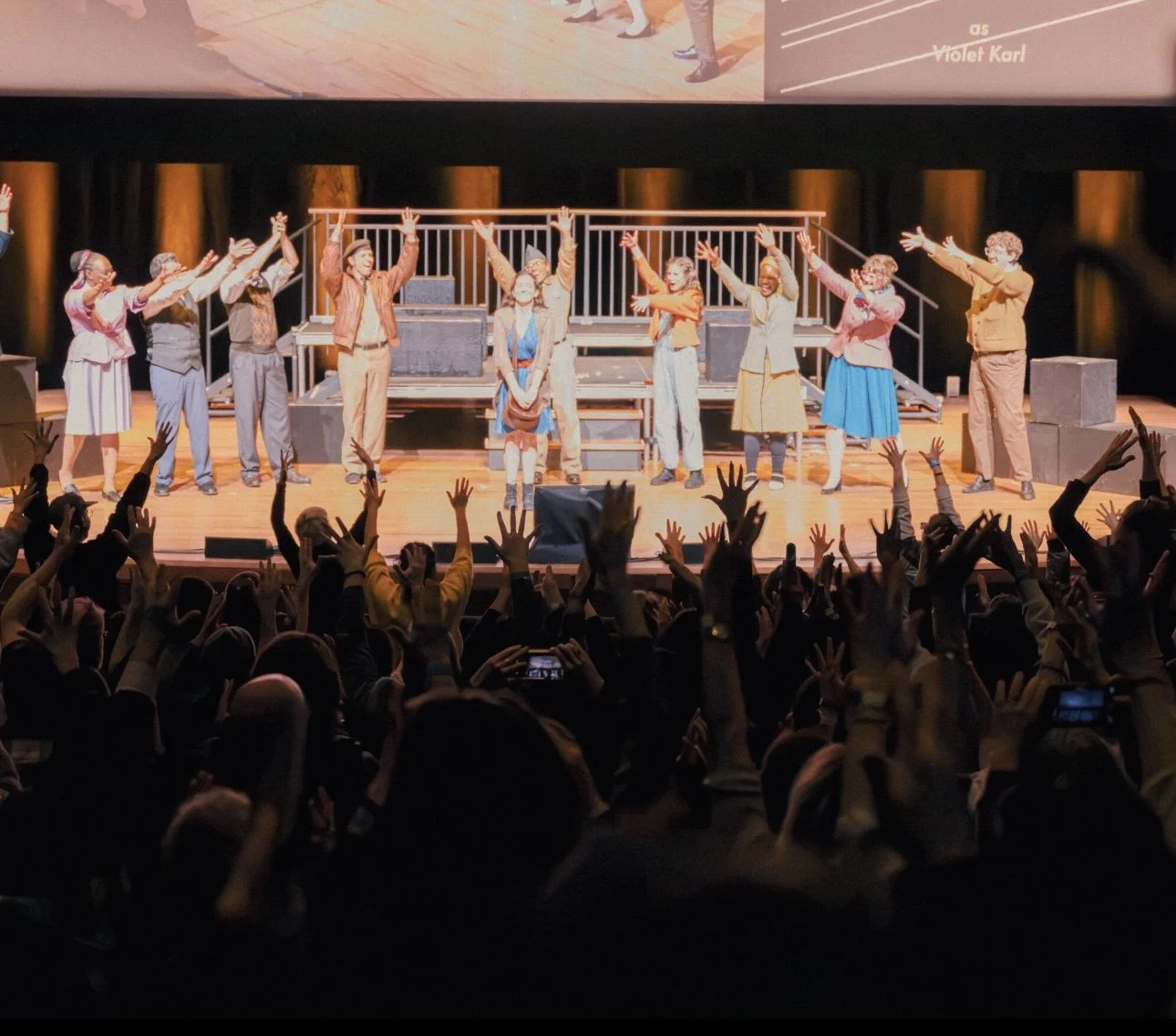Erin taking a bow as Violet in Deaf Broadway's "Violet" at Lincoln Center