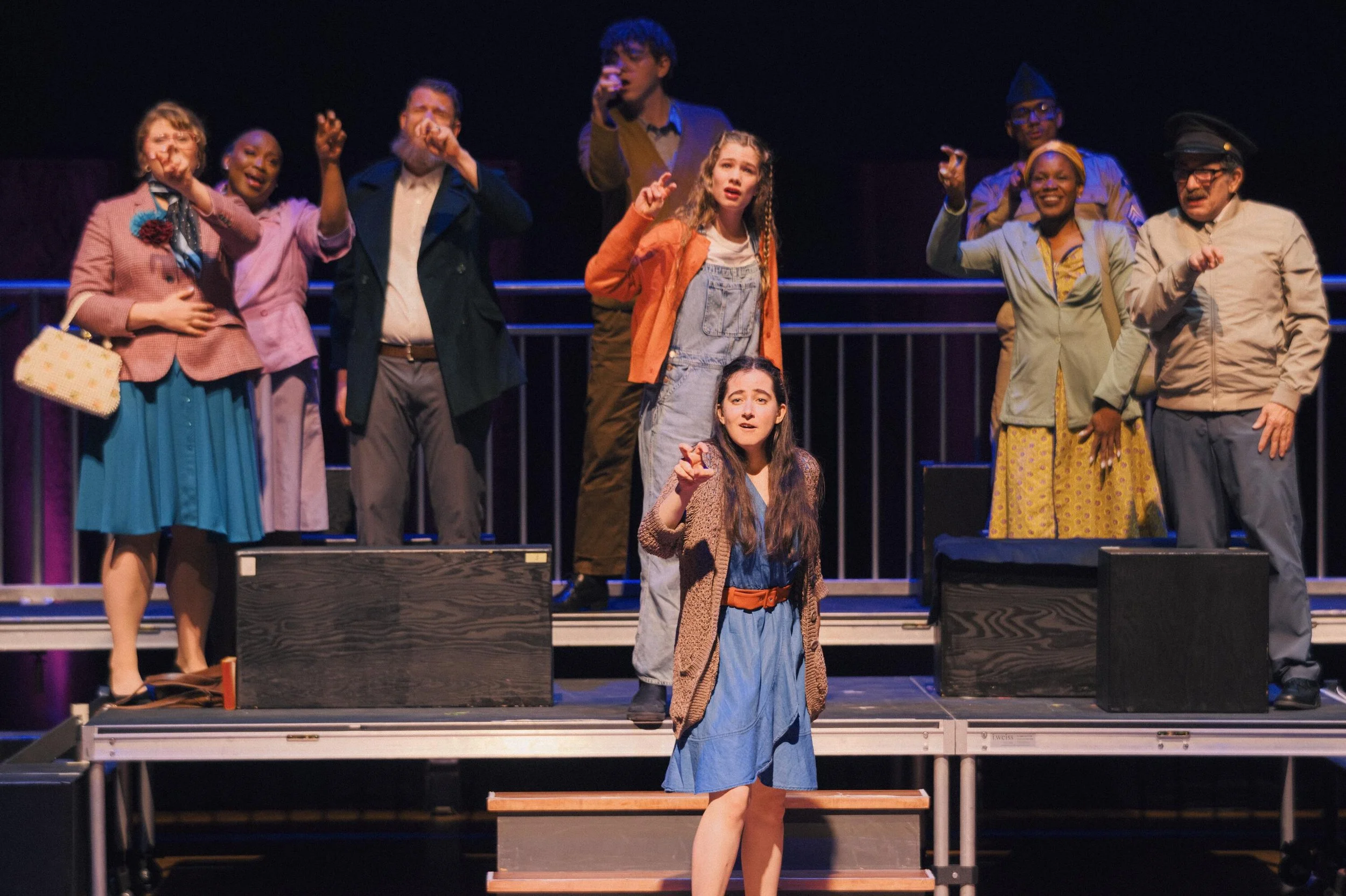 Erin Rosenfeld as Violet in Deaf Broadway's "Violet" at Lincoln Center. All "Violet" photos are by Lawrence Sumulong