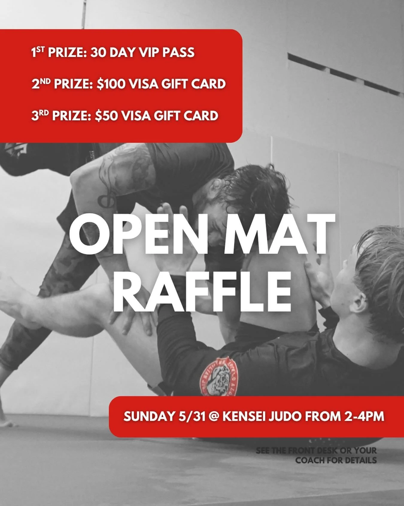 This month we are hosting an open mat with @kenseijudoofficial and we couldn&rsquo;t be more excited to get on the mats with everyone! All GSP members, Kensei members, as well as their friends, and training partners are welcome ❤️
&bull;
Sunday May 3