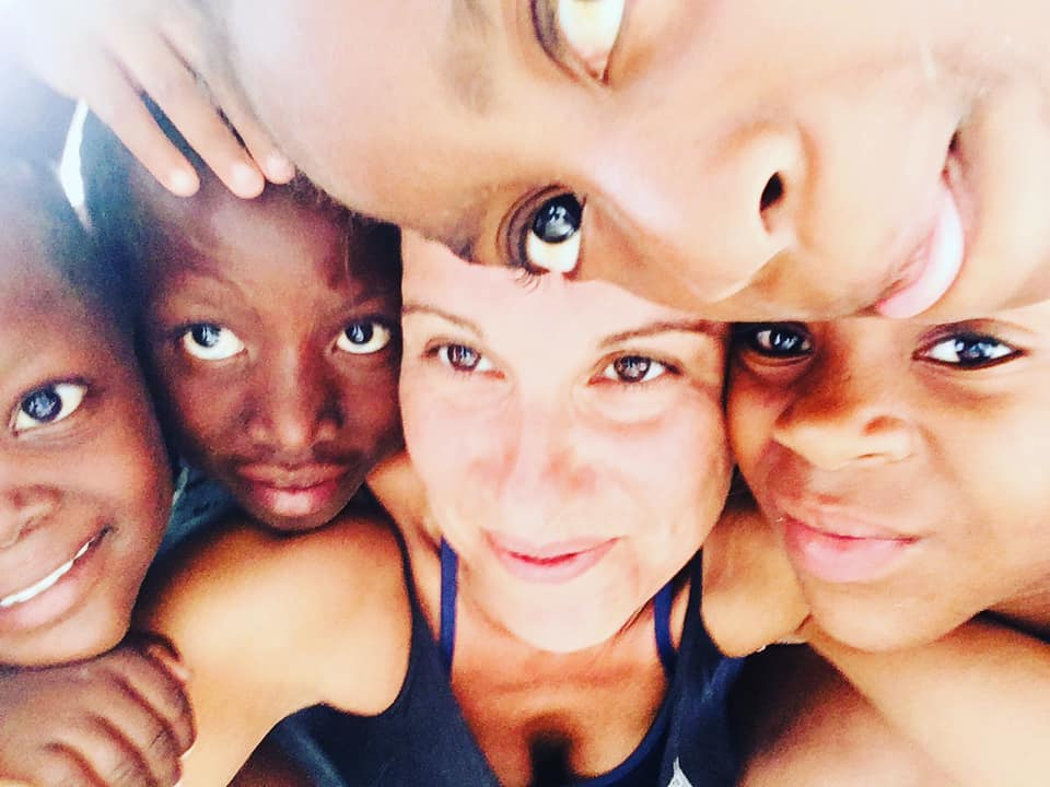Serena Bufalino the founder of help children in Haiti heal humanity taking a cute selfie with