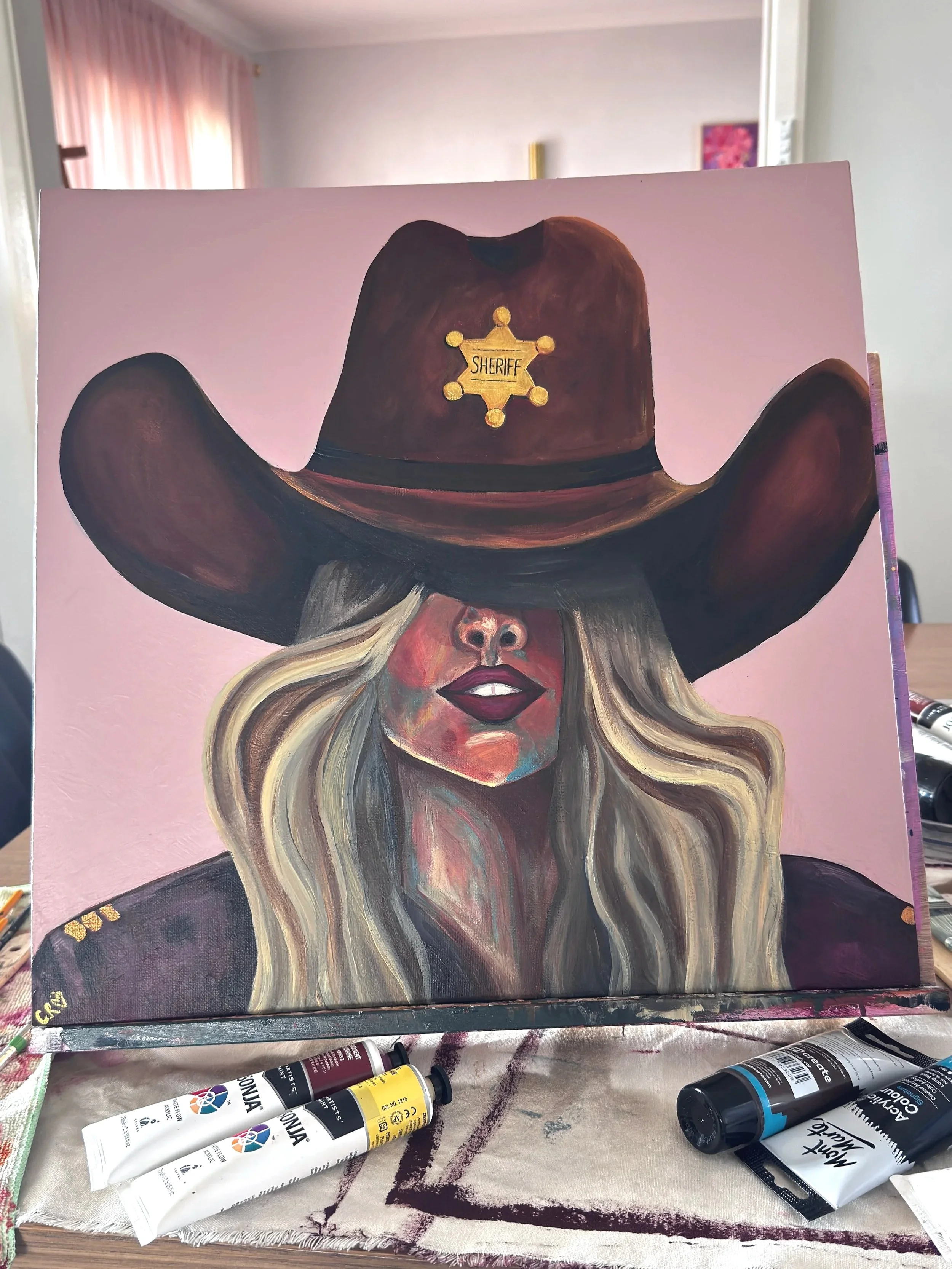 "DON'T CALL ME HONEY"
Acrylic on Canvas