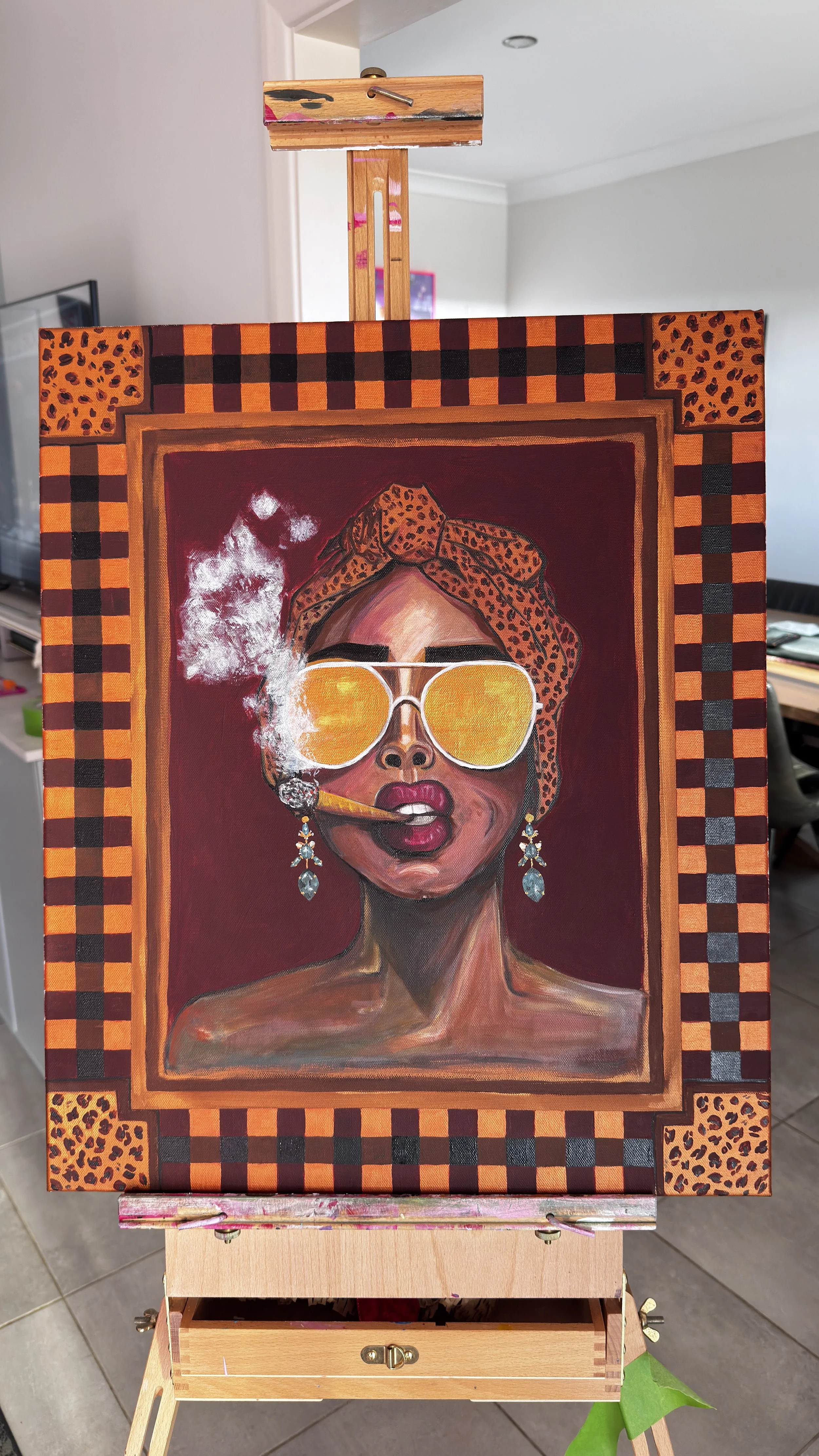 "GOLDIE"
Acrylic on Canvas