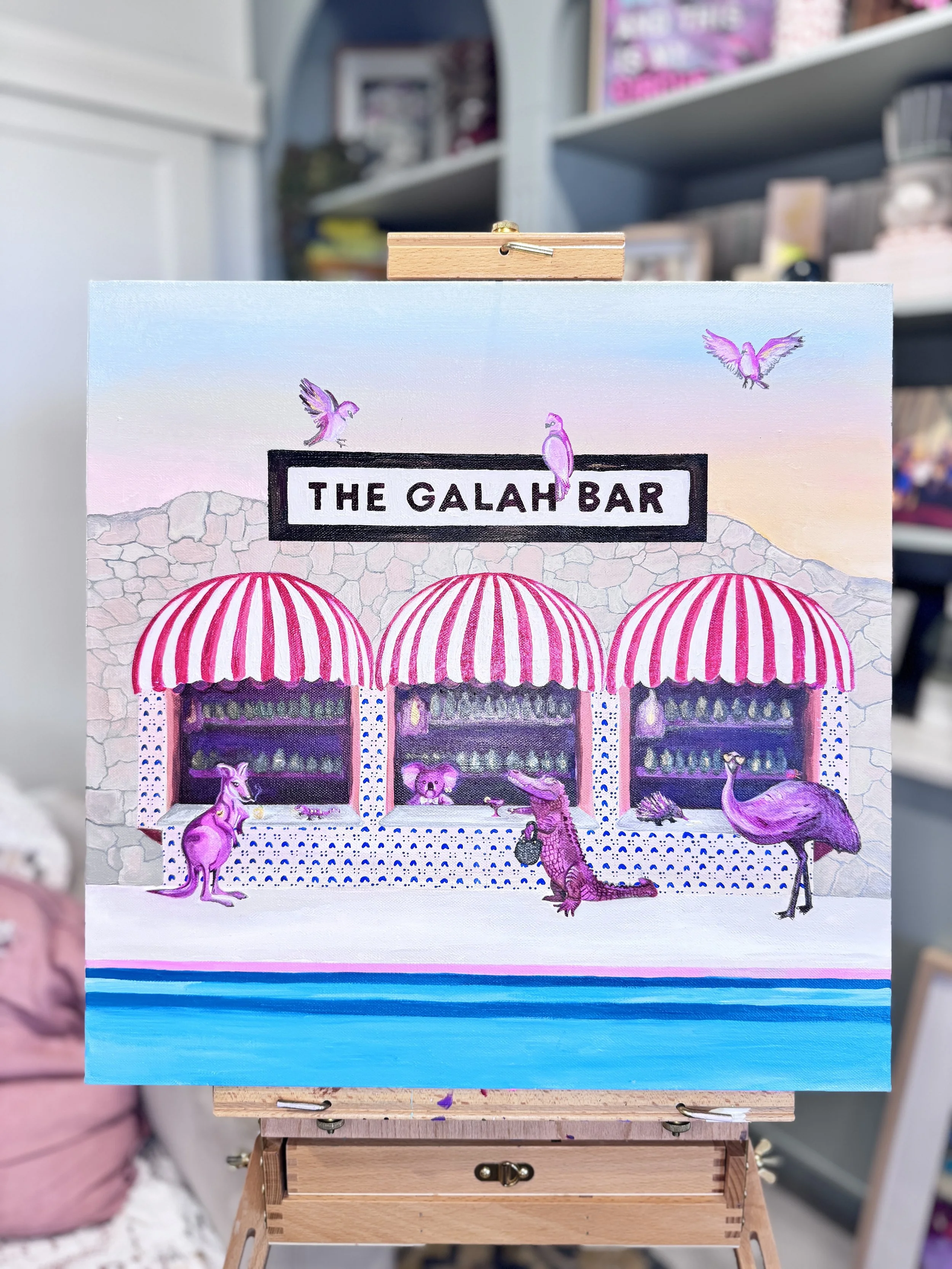 "THE GALAH BAR"
Acrylic on Canvas