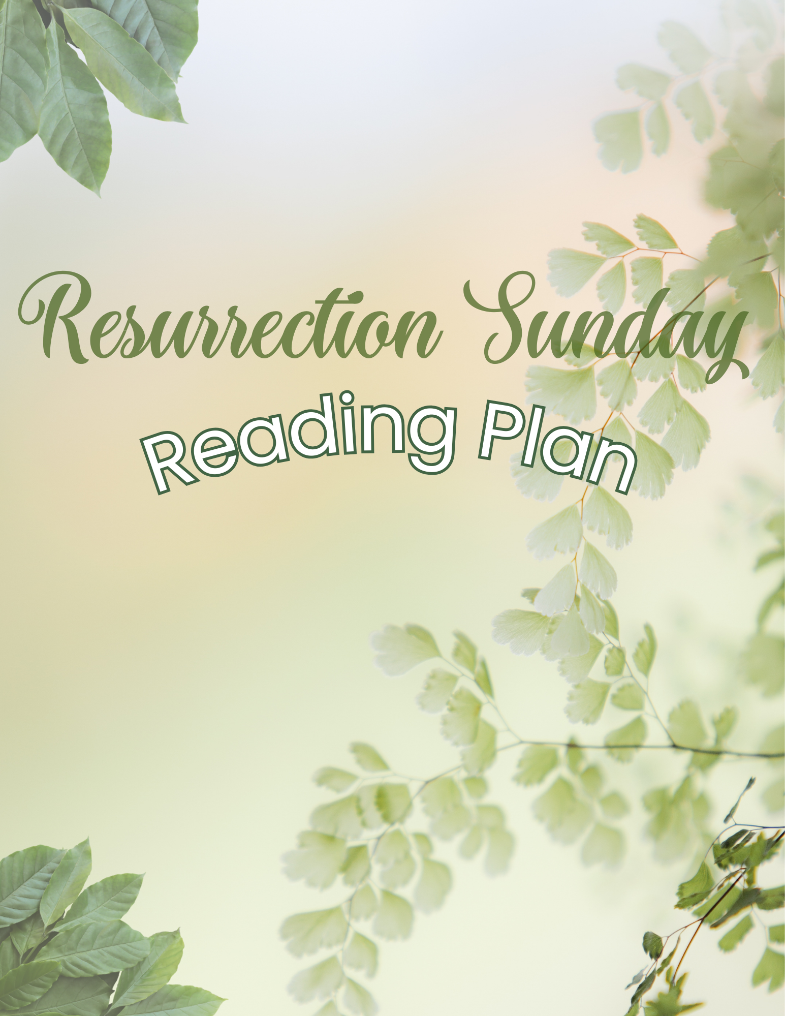 Resurrection Sunday Reading Plan