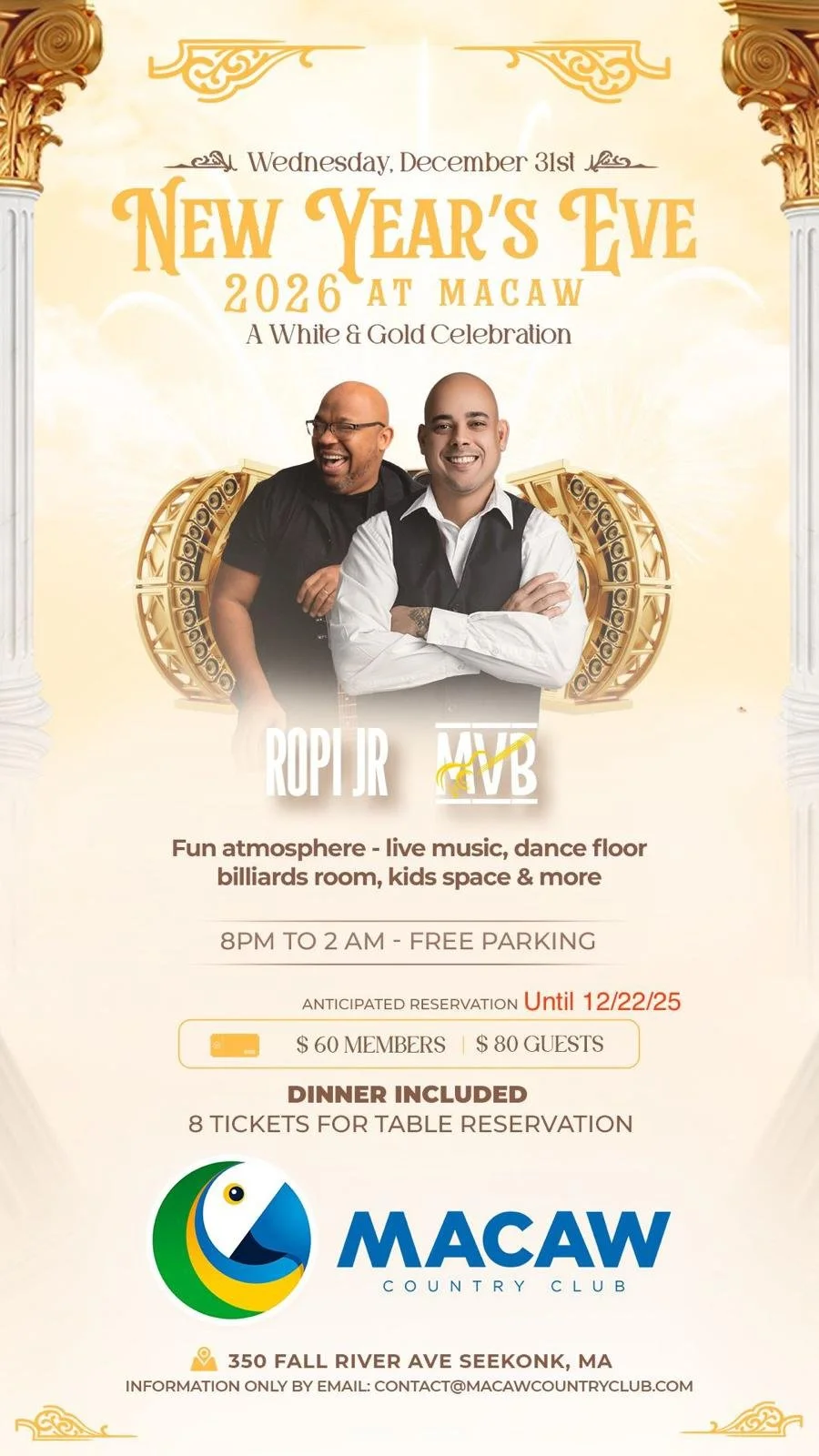 New Year’s Eve 2026 at Macaw