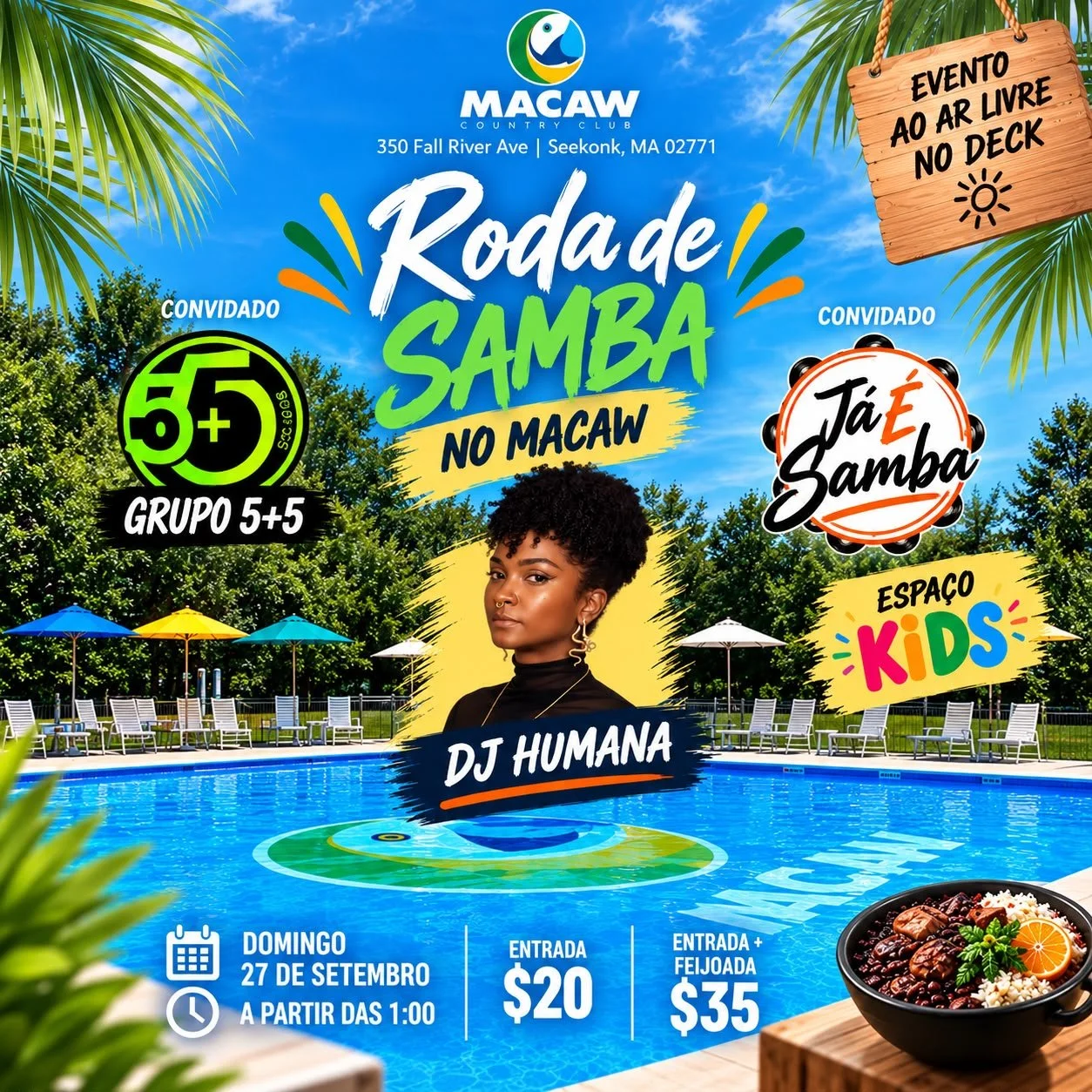MACAW RODA DE SAMBA COM FEIJOADA
