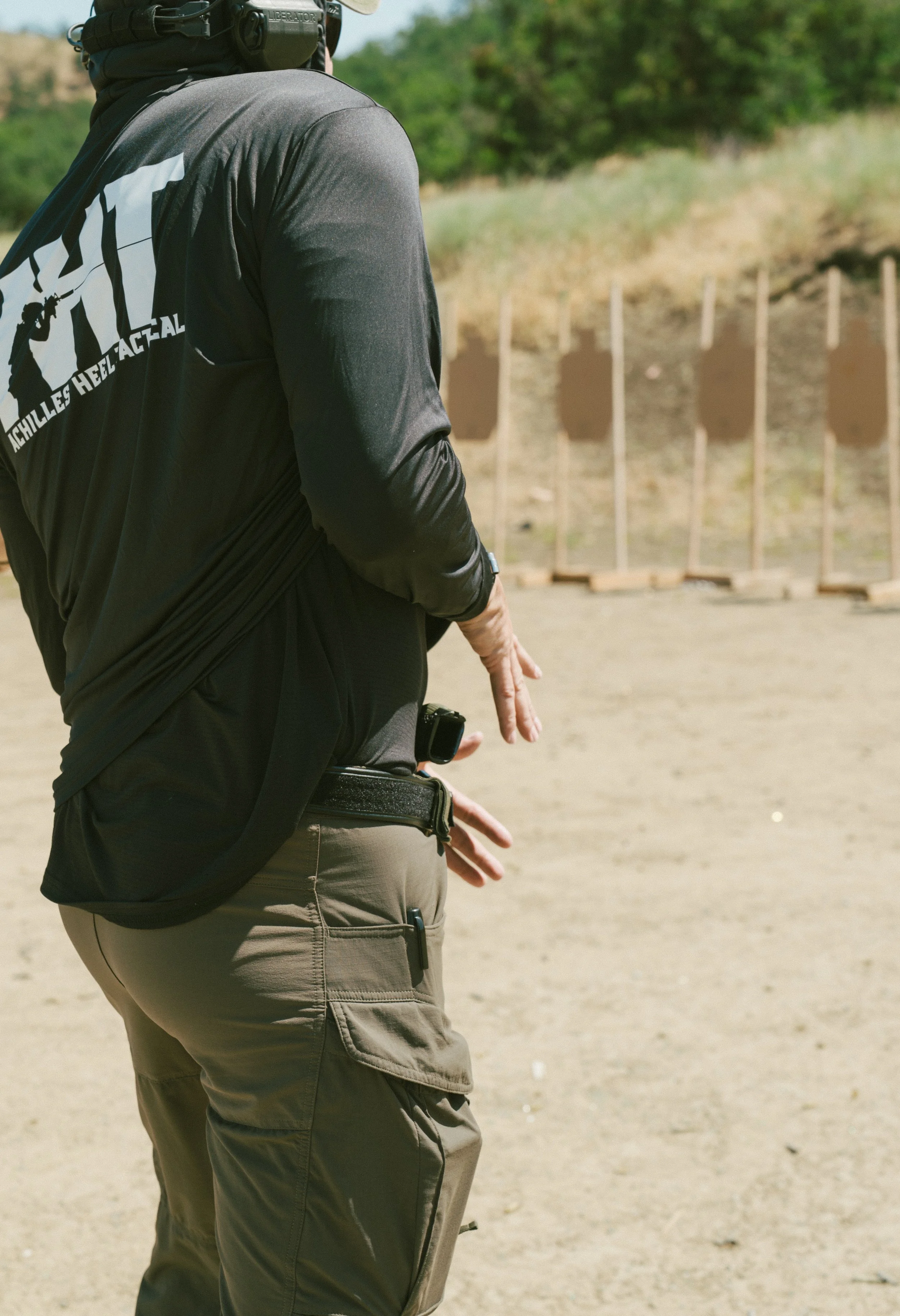 Flyer advertising a concealed handgunn class with a praying mantis illustration and information about cost, education, safety, and accountability.