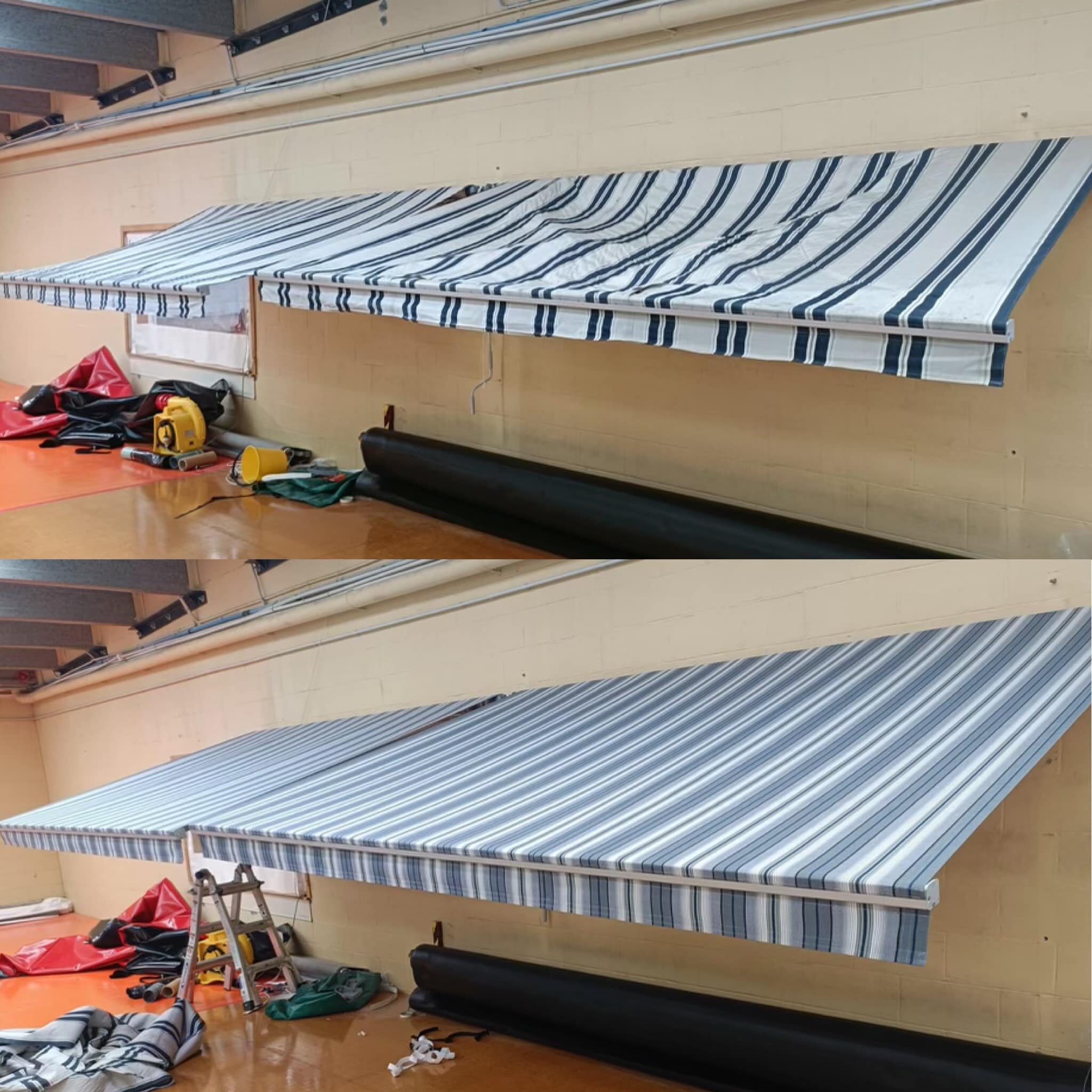 Check out this recently completed awning reskin 🙌
This is a super popular service we offer, that enables you to give your existing awning a refresh. 
Whether you&rsquo;ve had your awning for 10+ years and it needs a modern touch, or you&rsquo;ve bro