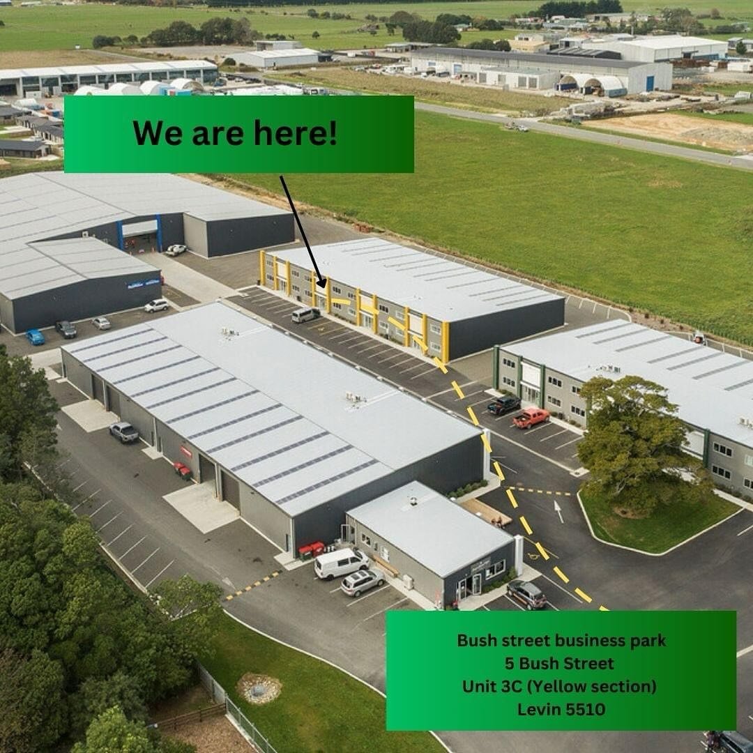 Kia ora Levin! 
We are still here, and starting to settle into our new premises here in the Bush Street Business park 😄
 

Where to find us.... 
Bush Street Business Park
5 Bush Street 
Unit 3c (look out for the buildings with the yellow pillars) 
L
