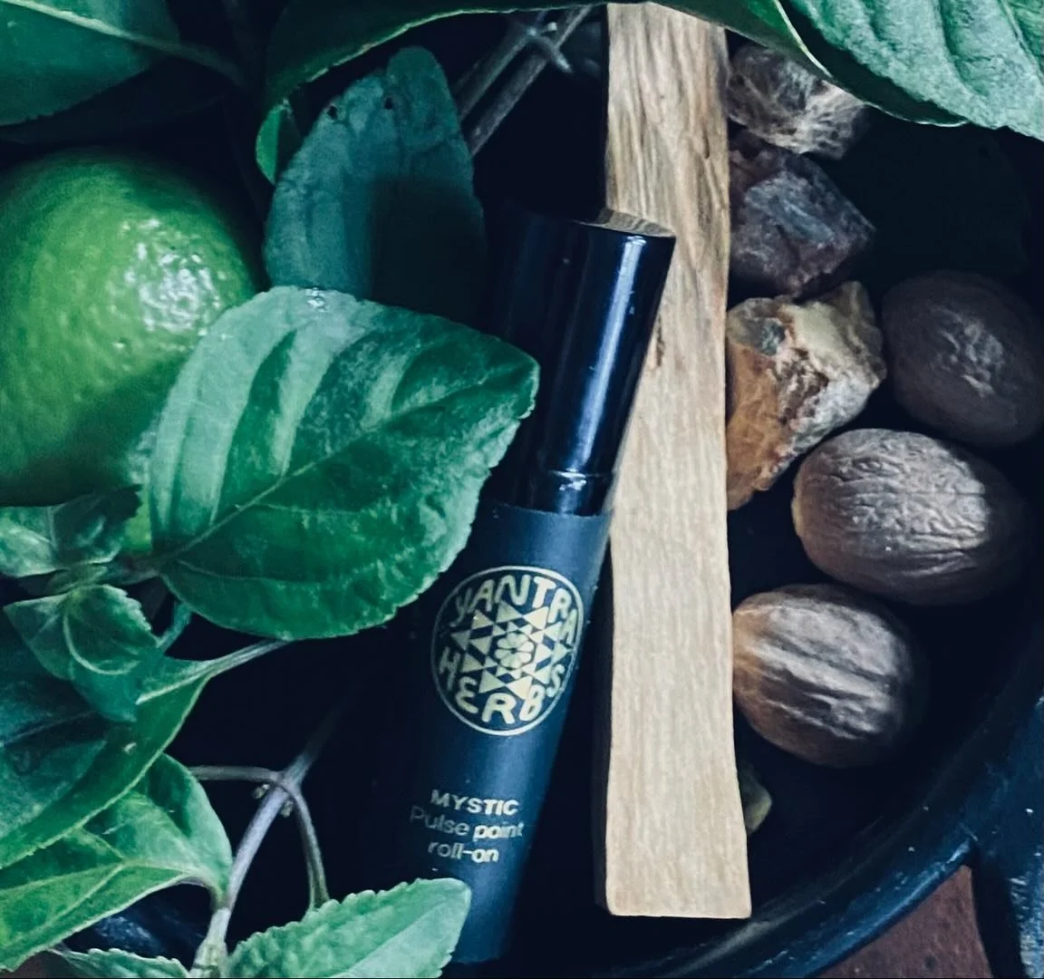 Introducing MYSTIC.

A rich, woody, mystical &amp; earthy blend with hints of citrus flowers and spice, Mystic is calming, centering and grounding, balances emotions and helps release tension and stress.  A protective and purifying blend to cleanse t