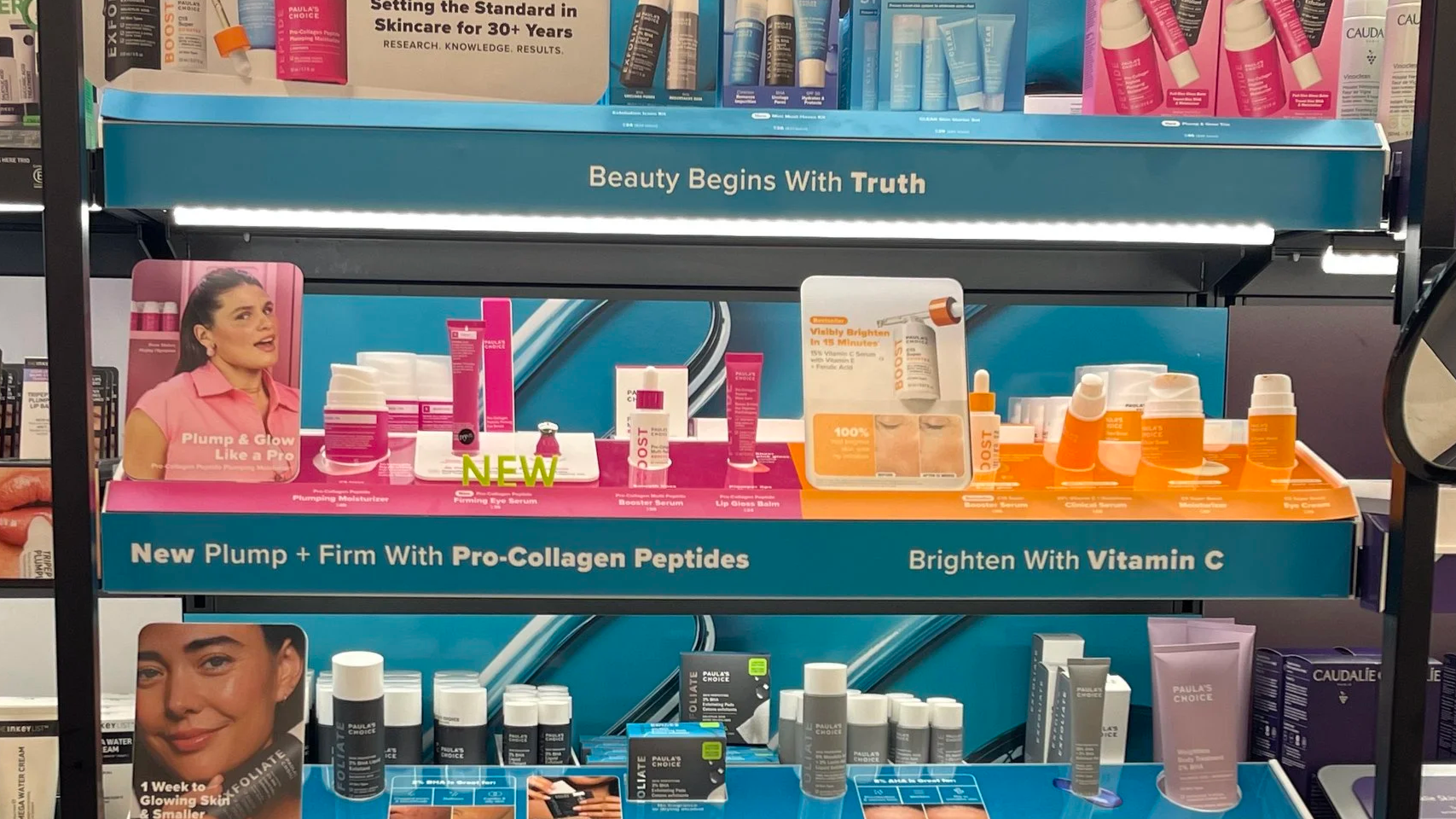 Peptide Eye Gondola Card on Fixture