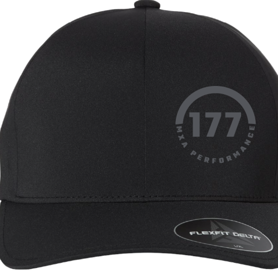 Black Flex Fit Delta Hat