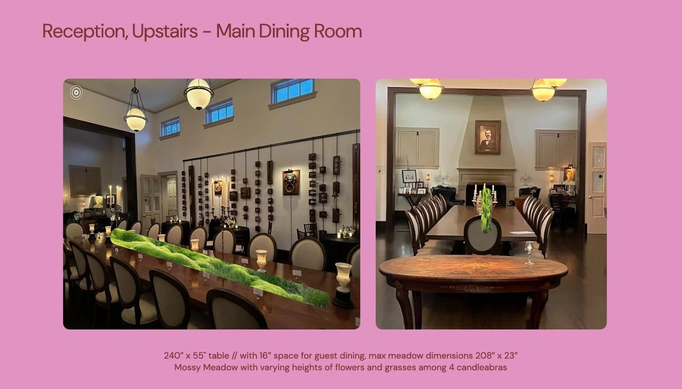 (3) Proposal with sketched dining table meadow