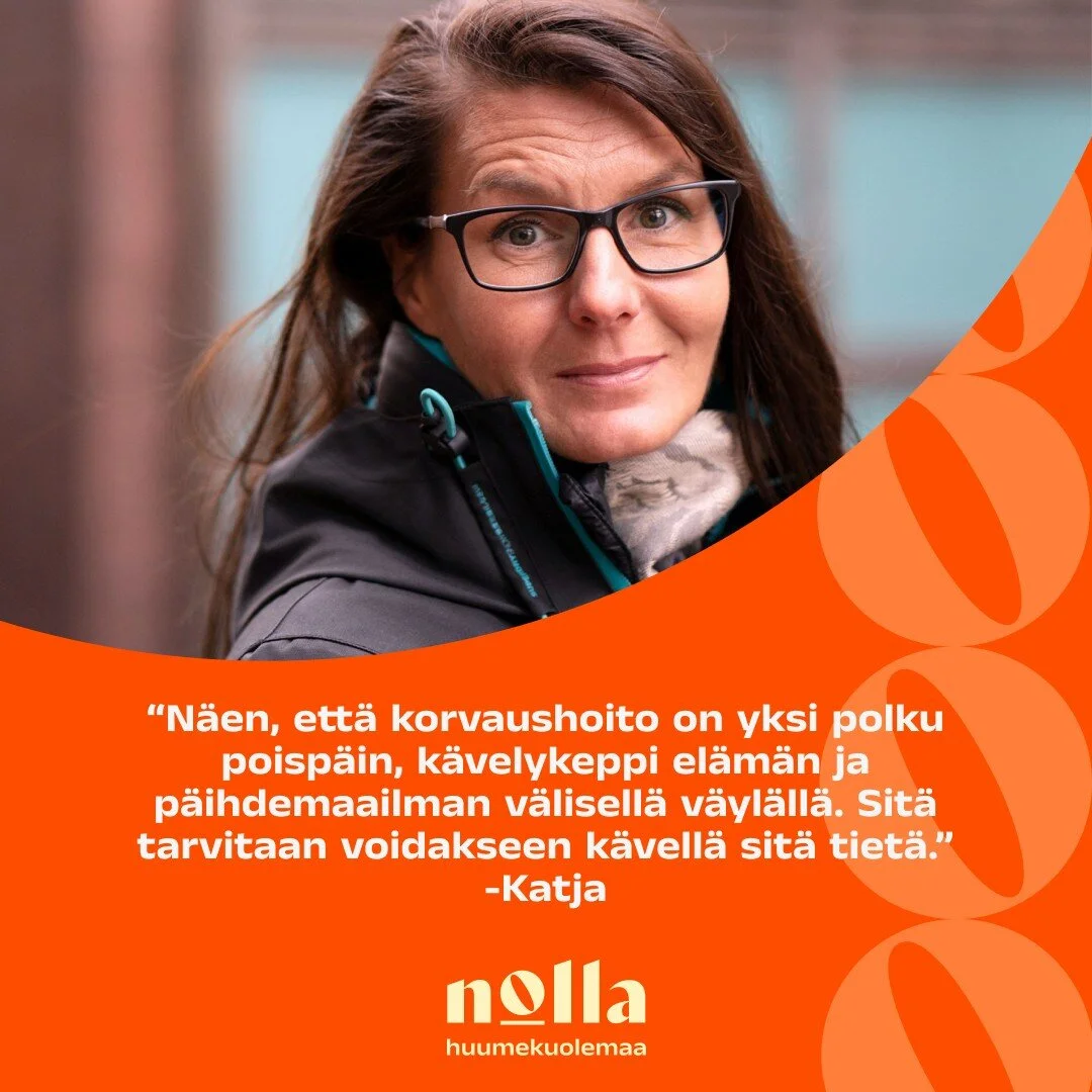 Katjan p&auml;ihteidenk&auml;ytt&ouml; alkoi hyvin nuorena. Vuosiin nuoruuden ja nykyhetken v&auml;lill&auml; mahtuu paljon sumeita ajanjaksoja, ep&auml;varmuutta ja sinnittely&auml;. Katja p&auml;&auml;si lopulta korvaushoitoon ja pitk&auml;n taiste