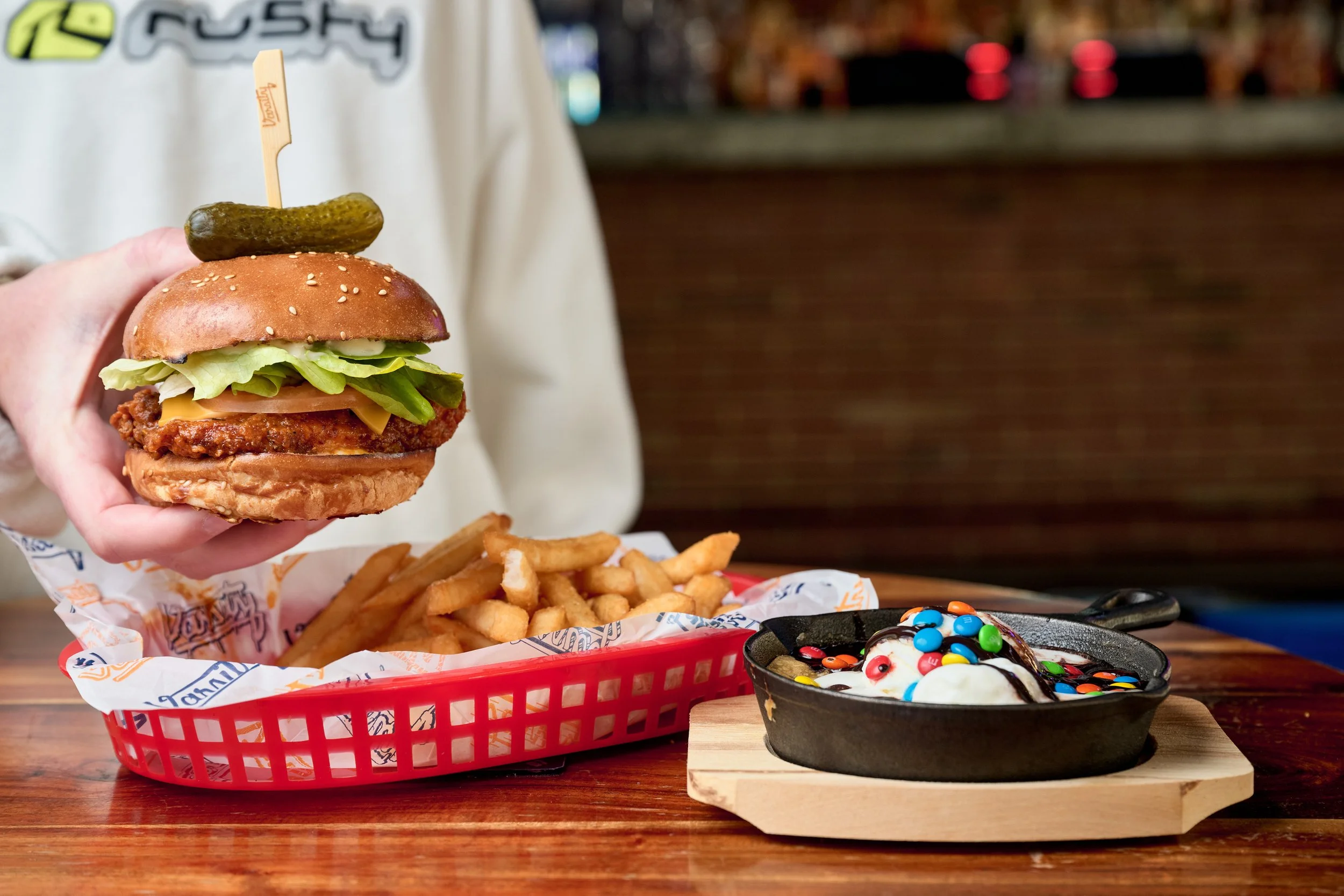Free Dessert with Any Burger - Varsity