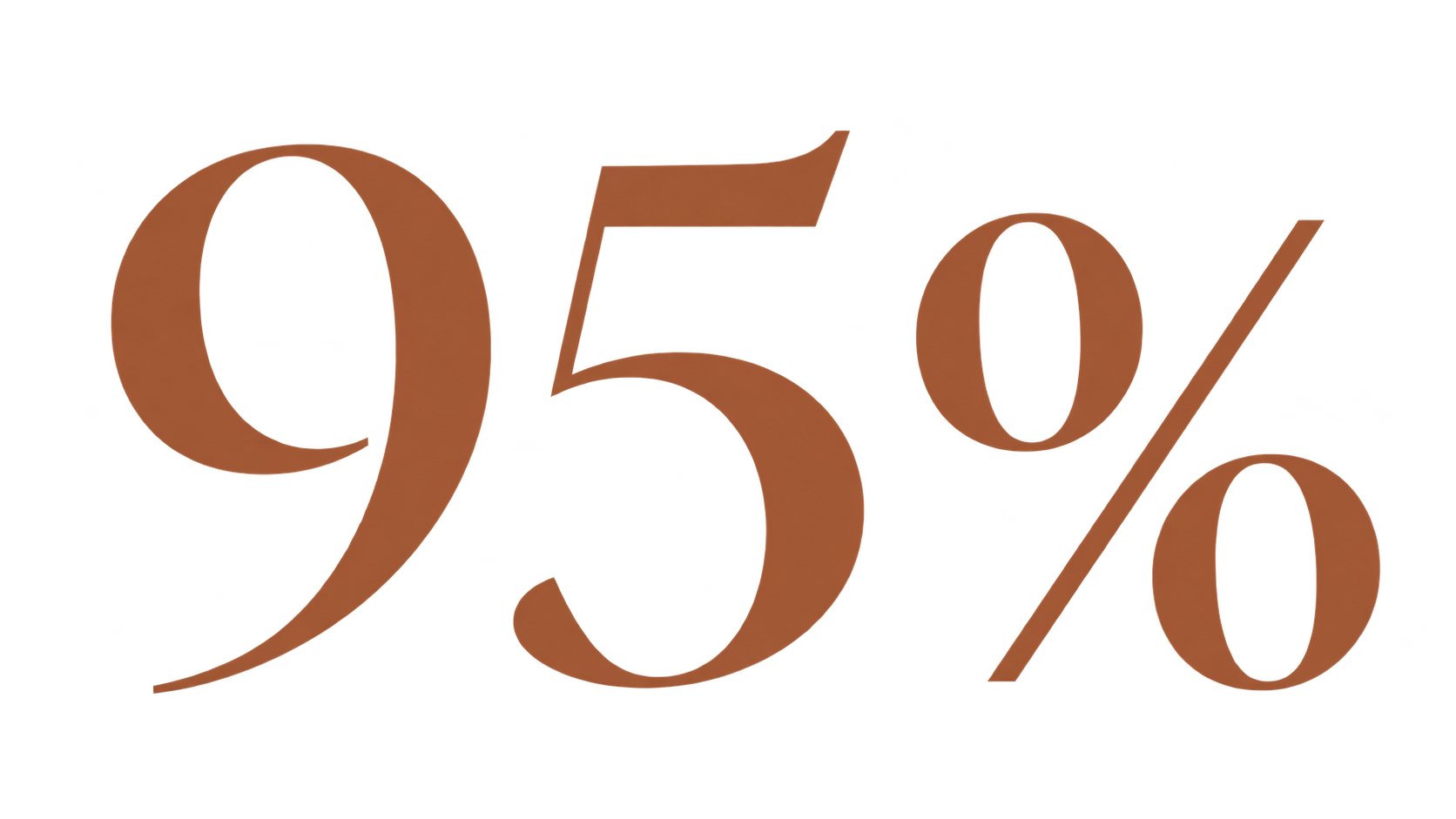 95% of our appointments still with the employer after several years.