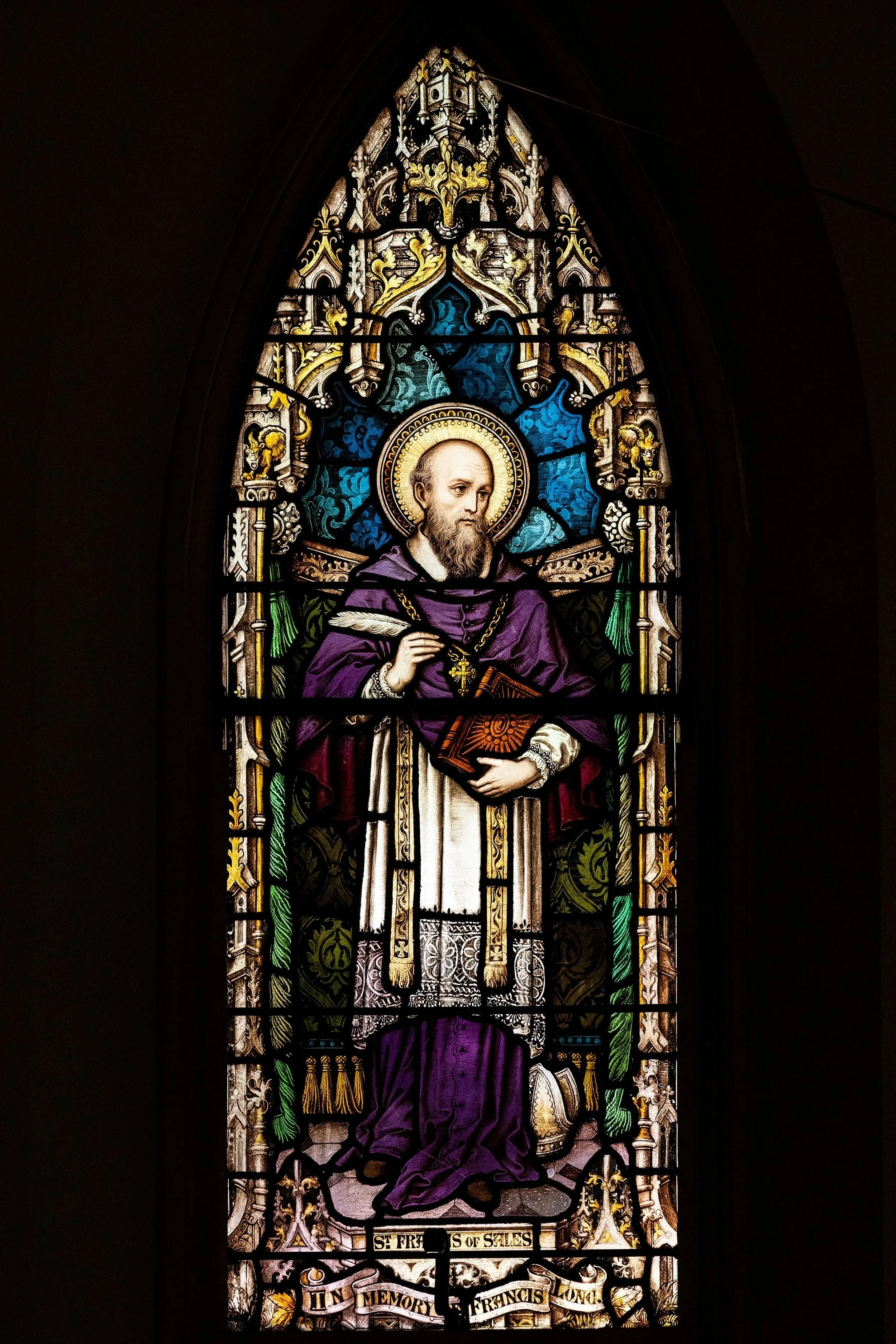 St Francis of Assisis stained glass window