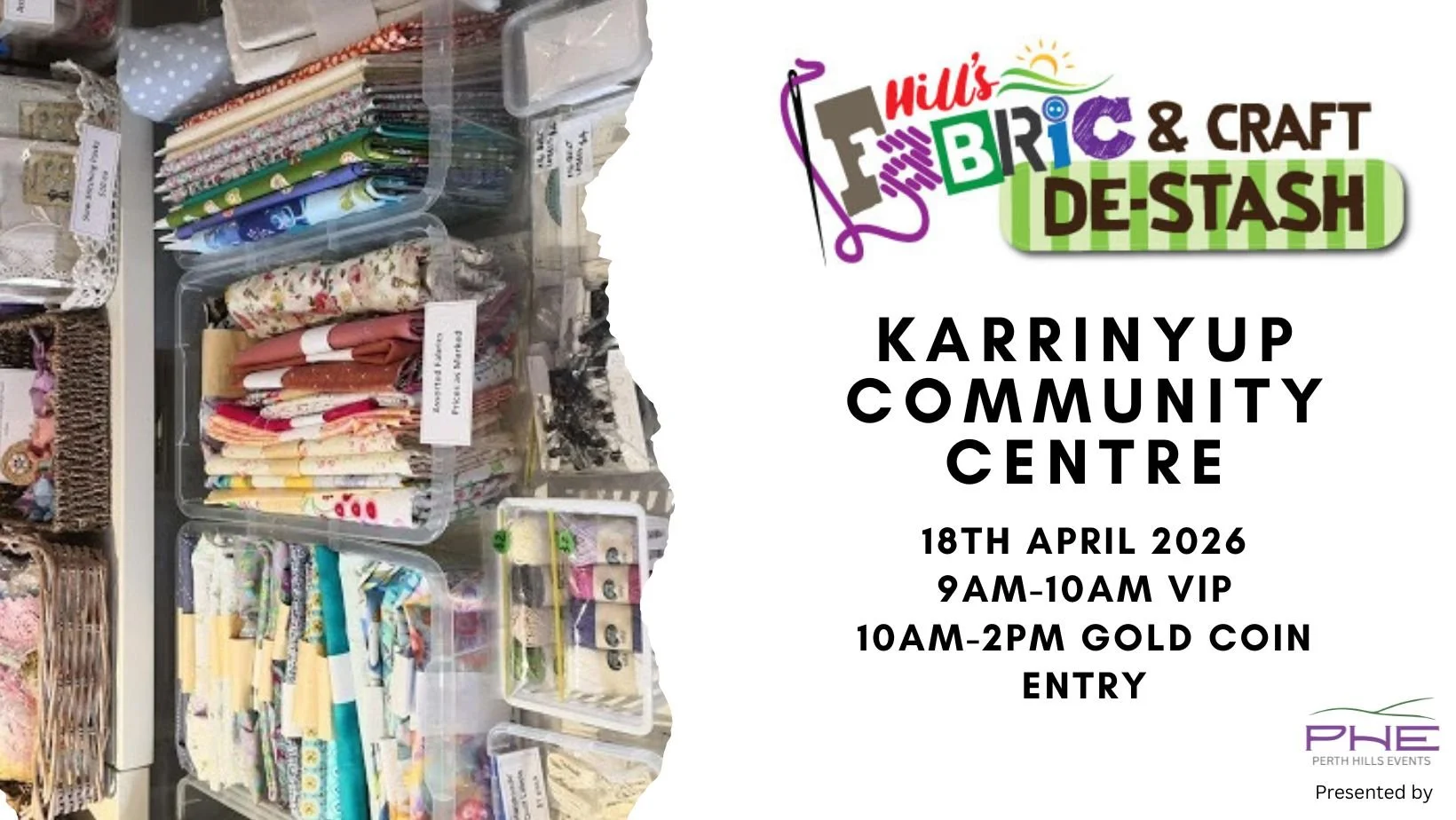 Karrinup Hills Fabric and Craft De-Stash 