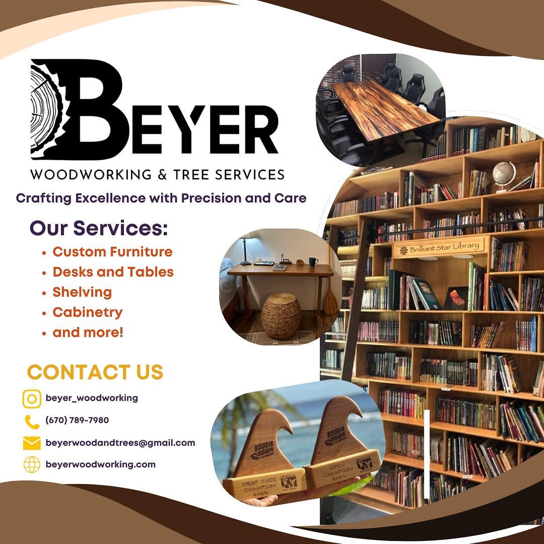 🪚 #WoodworkingWednesday 
From custom conference tables to library shelving, Beyer Woodworking brings your vision to life with precision and care!

Beyer Woodworking specializes in:
✨ Custom Furniture
✨ Desks and Tables
✨ Shelving Solutions
✨ Expert 