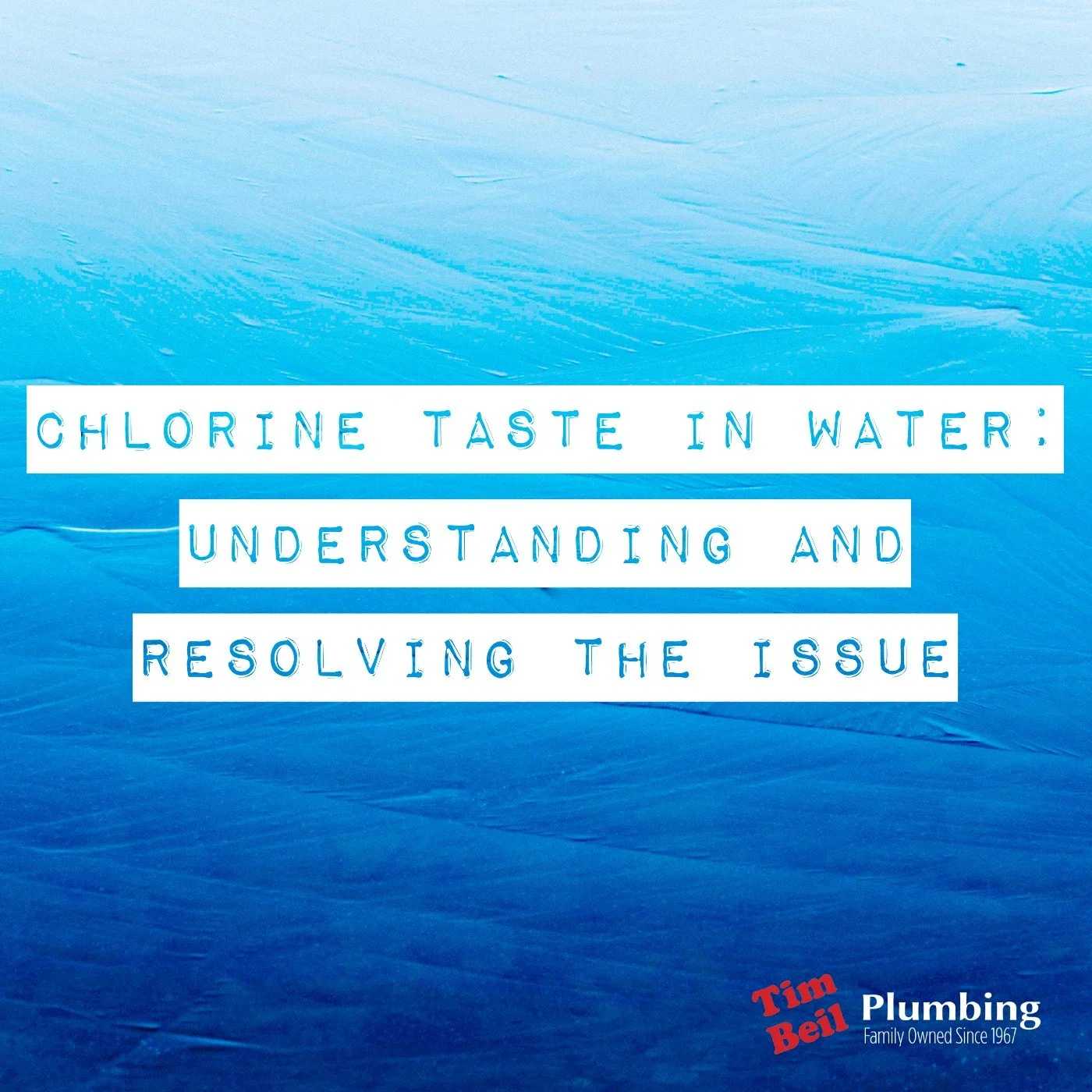 Chlorine Taste in Water: Understanding and Resolving the Issue