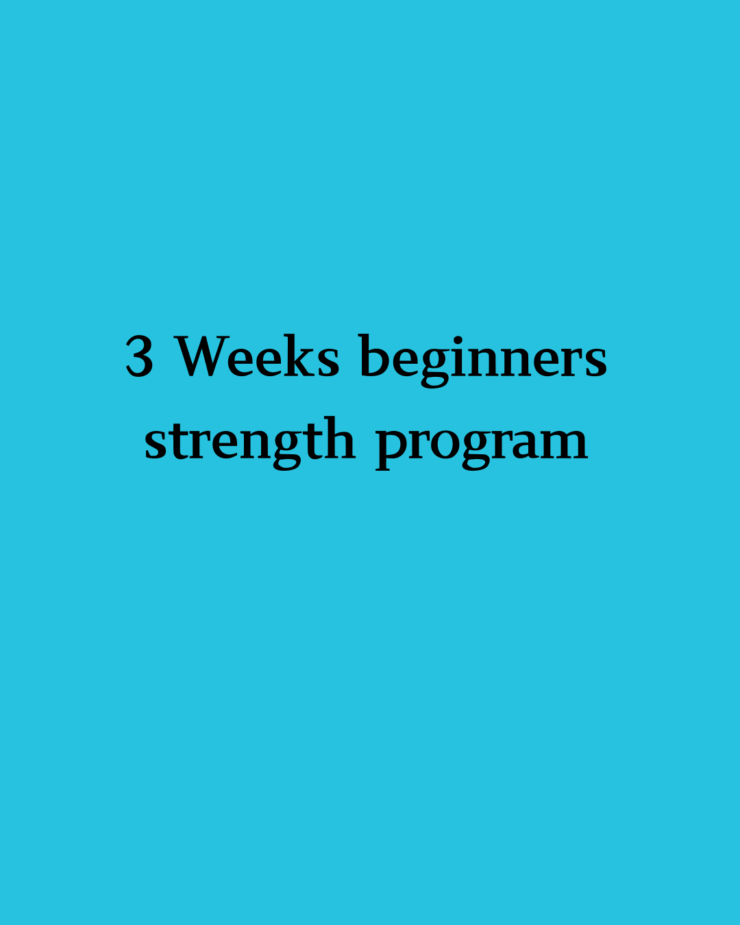 Strength Starter