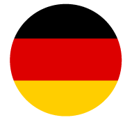 Deutsche Flagge als runder Button