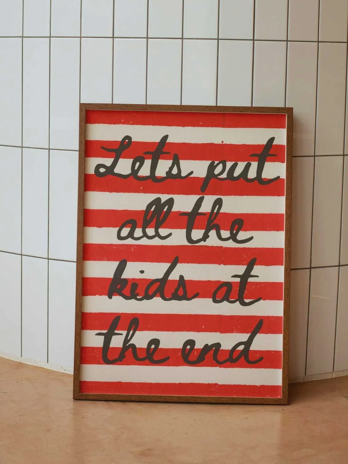 Lets put all the kids at the end