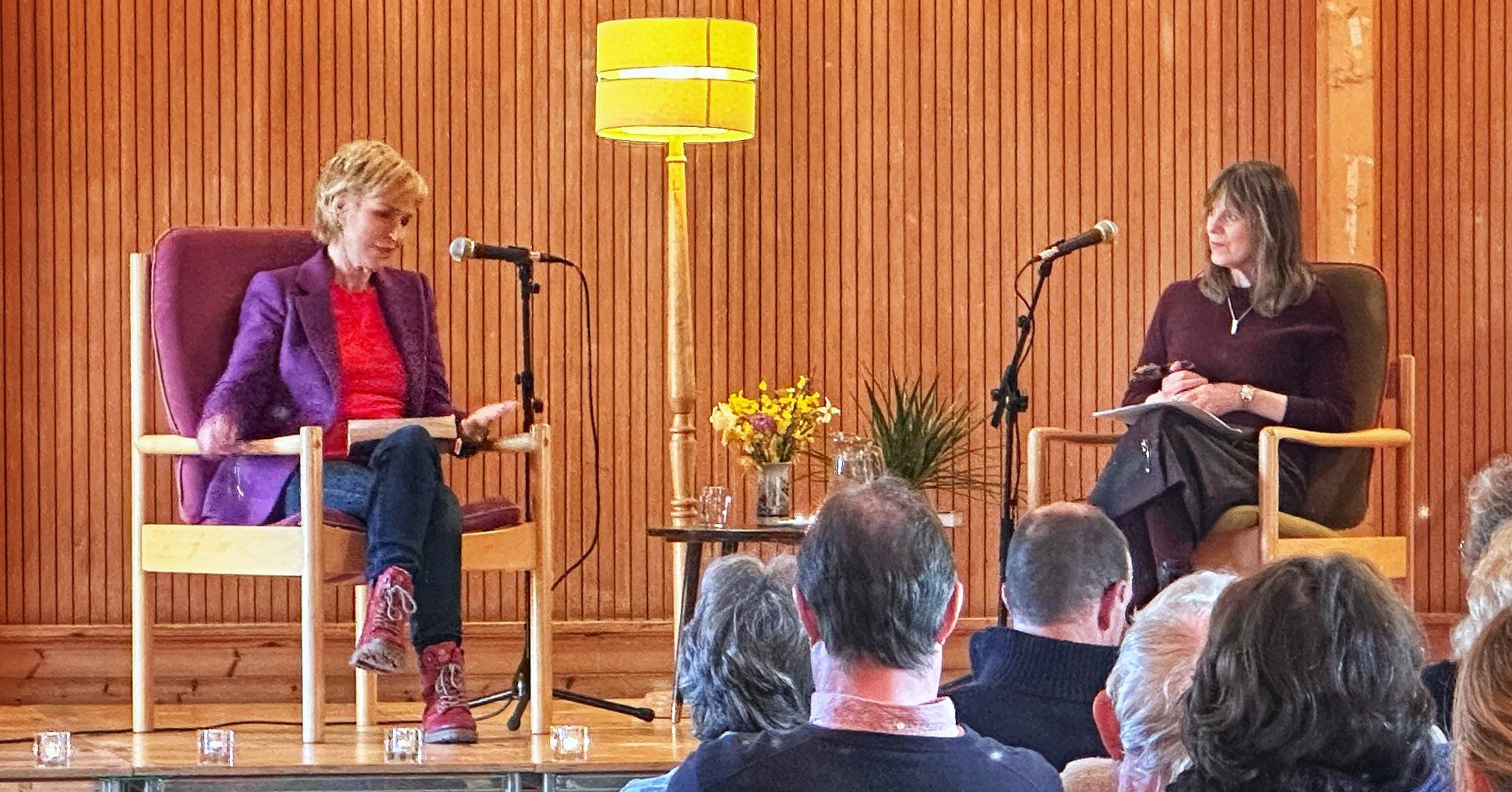 What a wonderful evening of conversation and storytelling we had on Saturday night with Sally Magnusson and Shona MacLean. The capacity audience from far and wide was treated, amongst others, to tales of feisty women, a discussion on the importance o