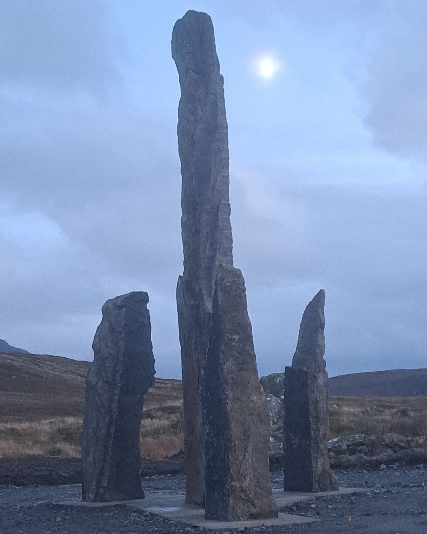 🌟 Exciting progress at An Lorg! 🌟

As many of you will no doubt have seen, the Carraighean nam Ban &ndash; the women's monuments &ndash; are standing proud! The memorial is starting to come to life, and we can see how Will Maclean and Marian Leven'