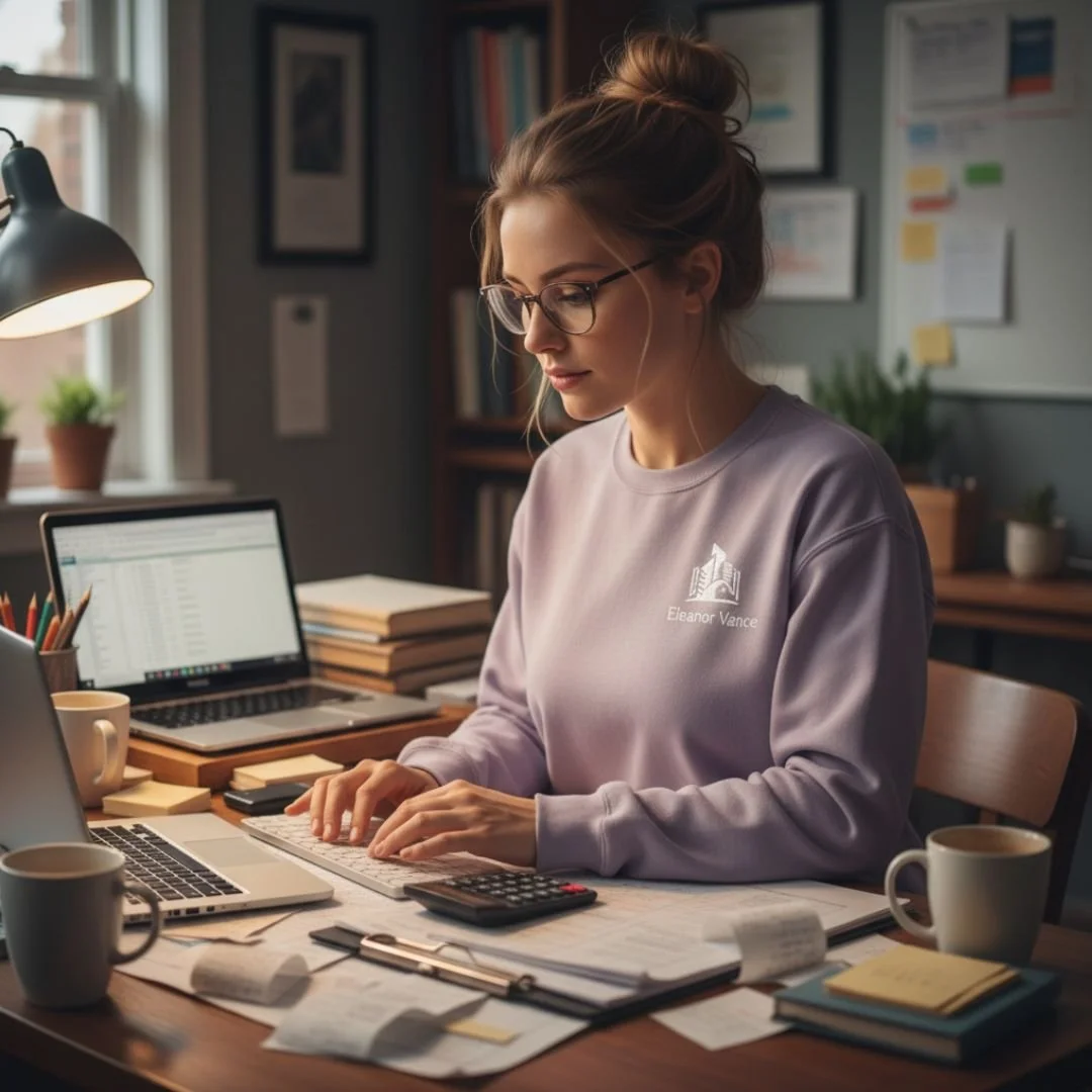 Premium sweatshirt featuring custom embroidery on the chest, highlighting a soft, high-quality fabric with detailed, stylish stitching