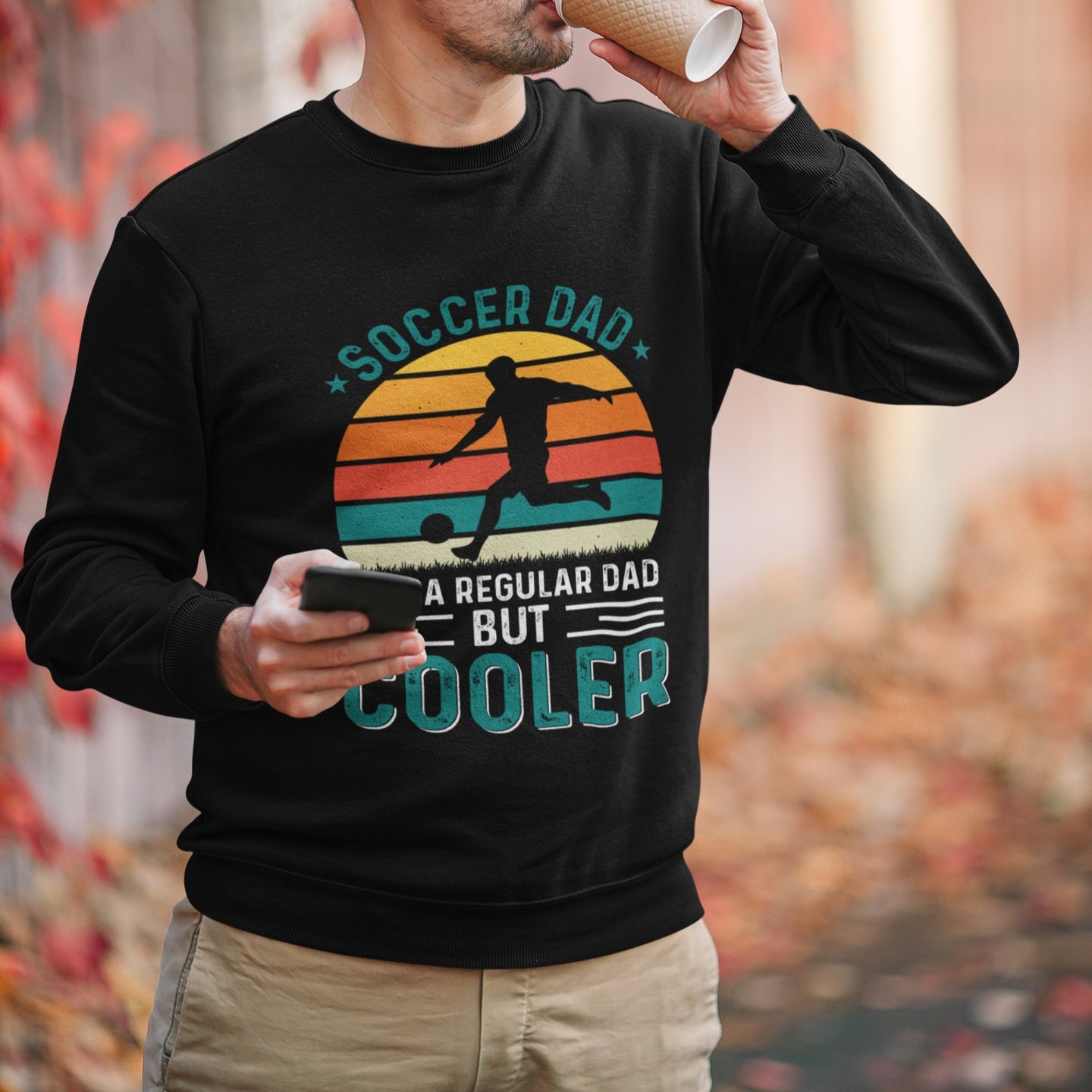 Soccer+dad+-+Like+A+Regular+Dad+But+Cooler+Men%27s+Black+Sweatshirt+2.jpg