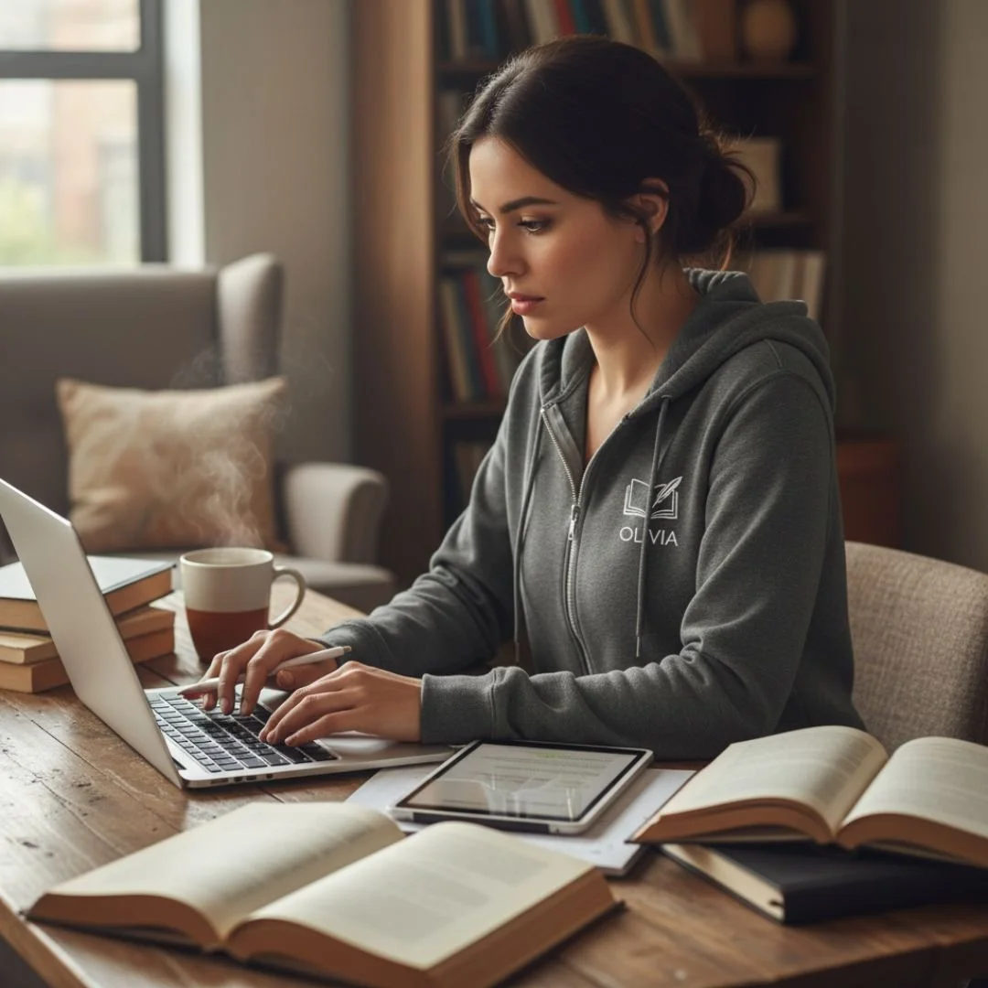 Full zip hoodie with custom embroidery, featuring a comfortable fit, soft premium fabric, and clean detailed stitching for a stylish everyday look