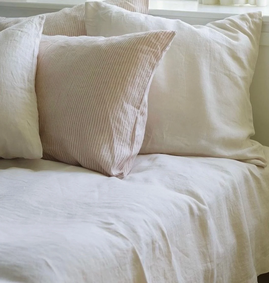 STILLEBEN CUSHION COVERS 

&ldquo; Our collection of cushion home textiles features cushion covers in various sizes, all crafted from soft, OEKO-Tex certified linen made by our partner in Portugal. 

For us, working with textiles is first and foremos