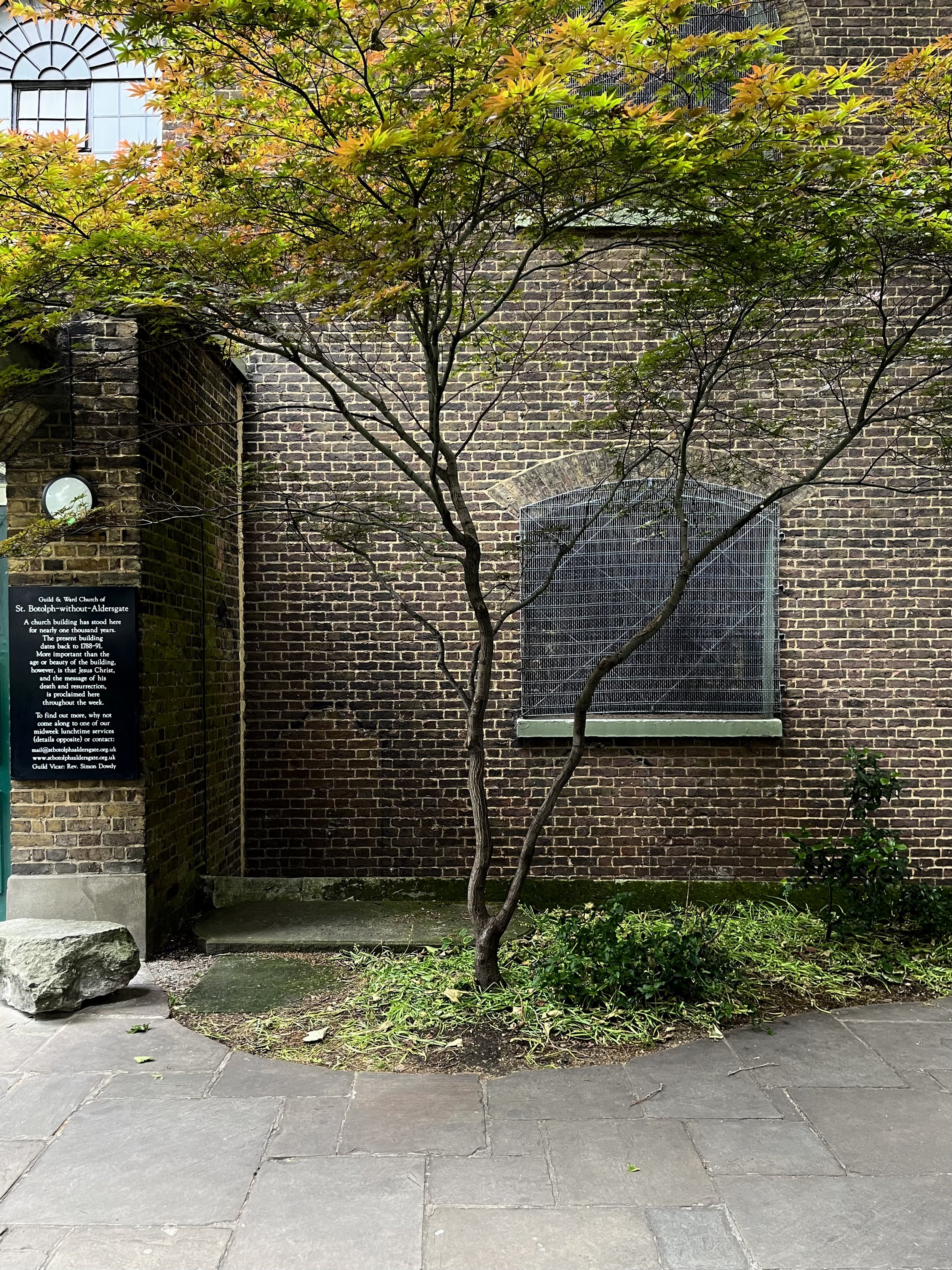 St Botolph-without-Aldersgate, EC1. June 2025