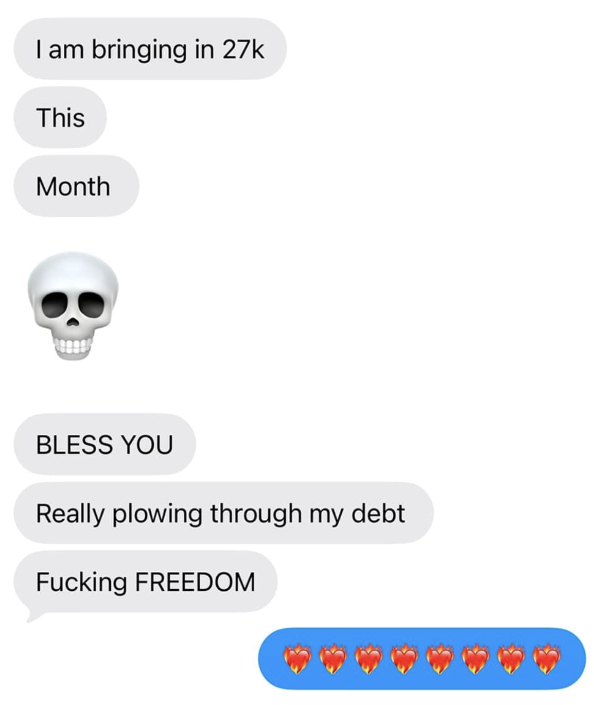 A how to go freelance student made $27k in a month and is plowing through their debt thanks to the course