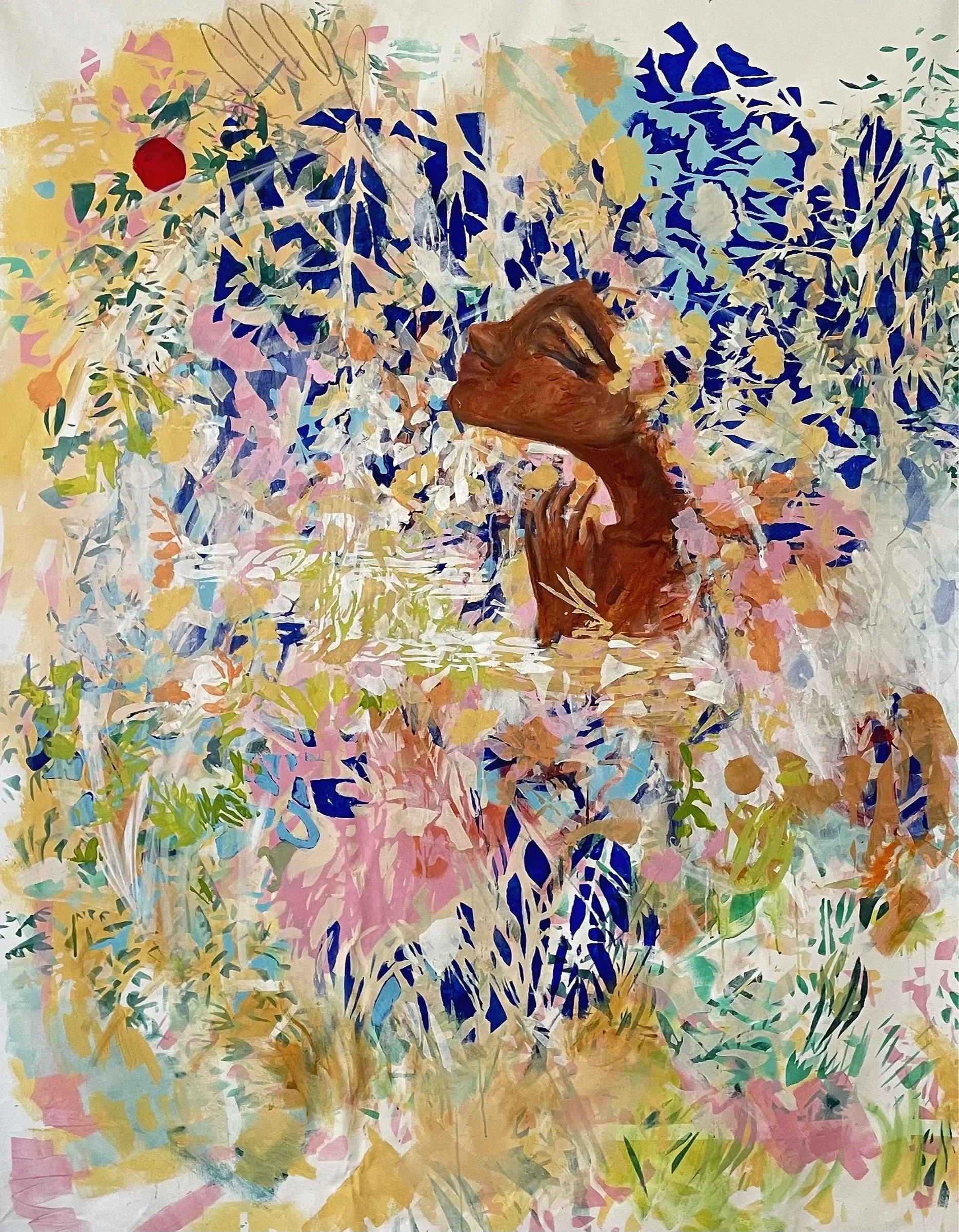 Bonjour Toi, 1m90cmx1M46cm, peinture acrylique sur toile, 2026, Paris France
