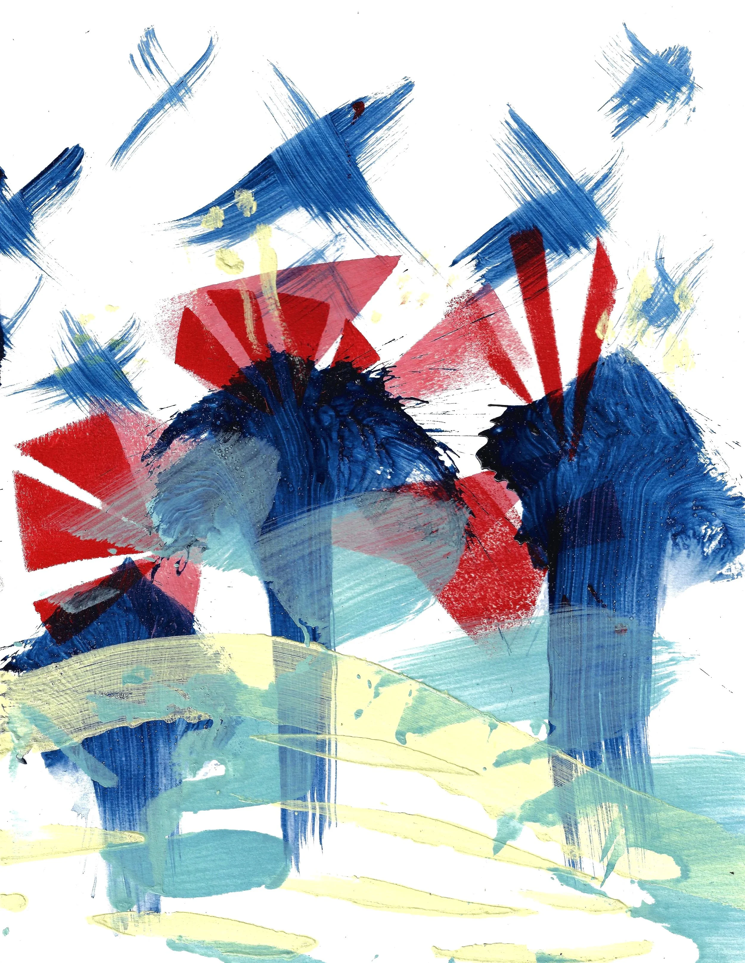 Cocquelicots (triptyque, détail) 