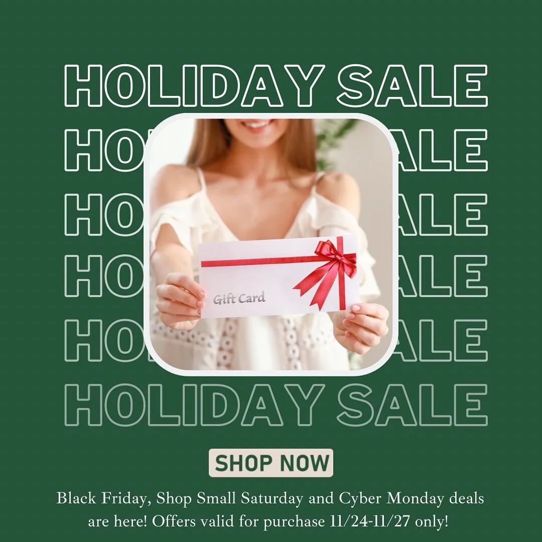 Happy to offer these holiday deals😍 To buy a gift card go into our website, click book now>about>purchase gift card. The perfect gift if the gift of self care❤️ 
.
#kyletxhairstylist #kyletxhairsalon