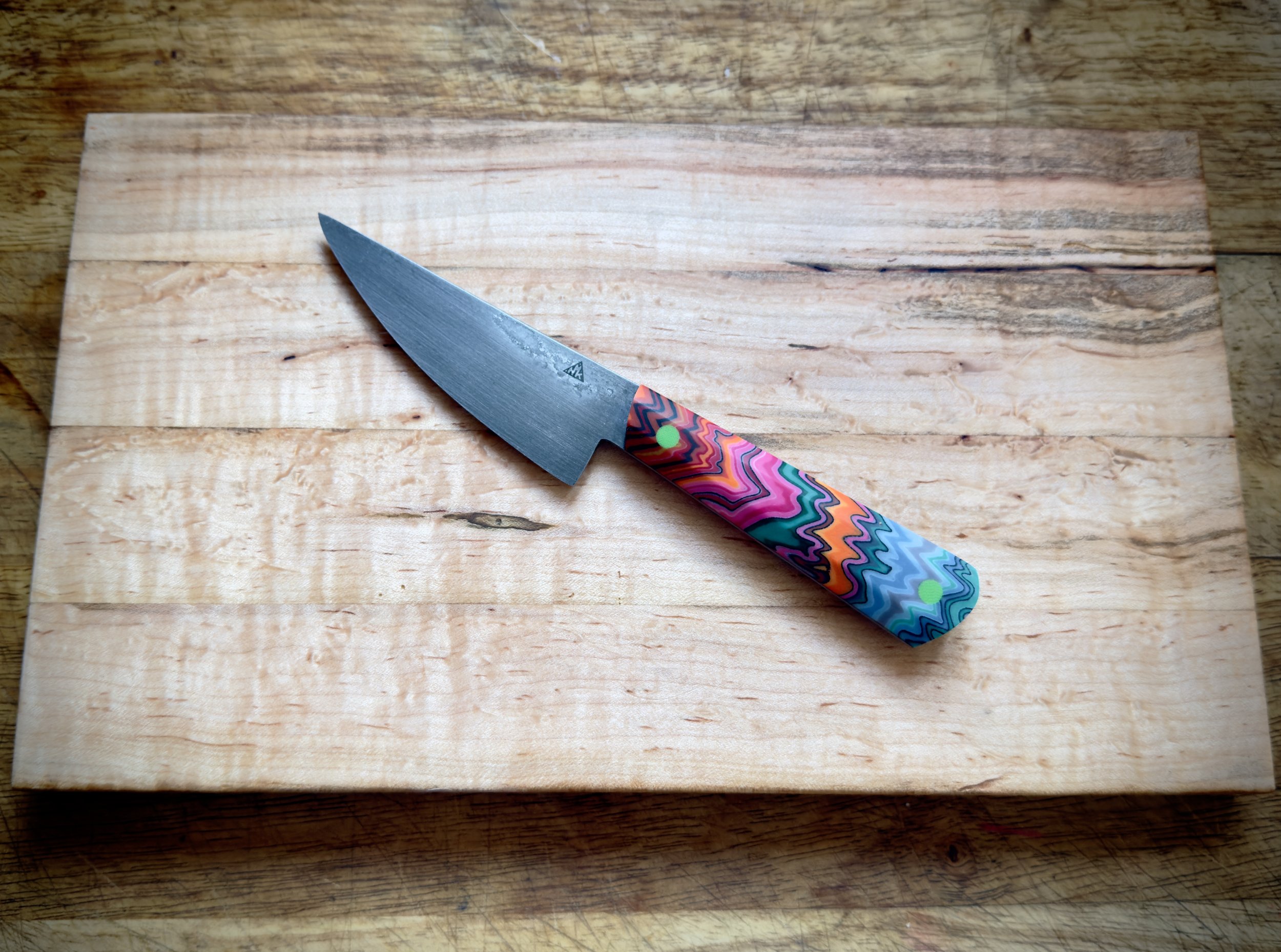 Paring - vibrant micarta + stonewash