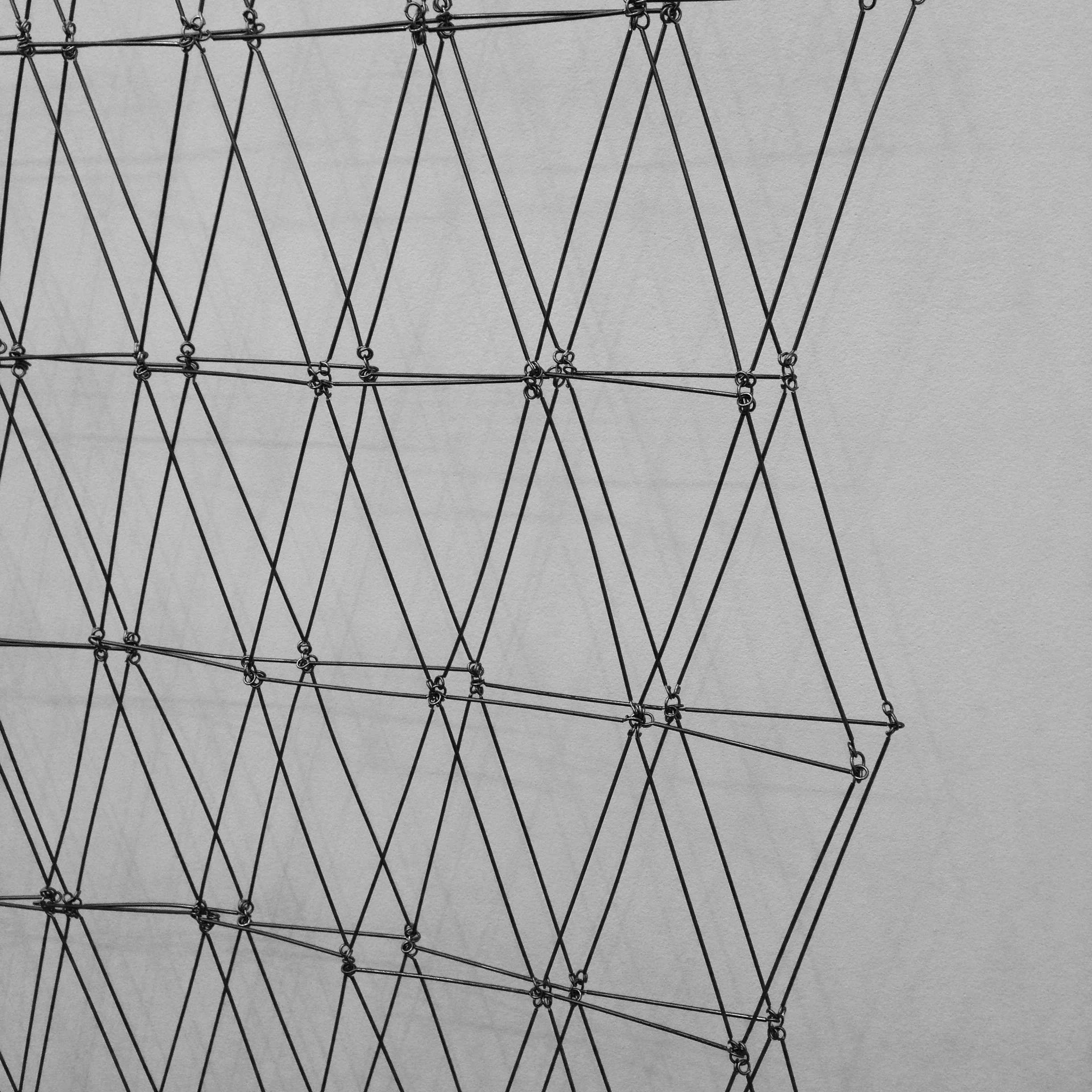 "Grid, pulled", wire, 2015