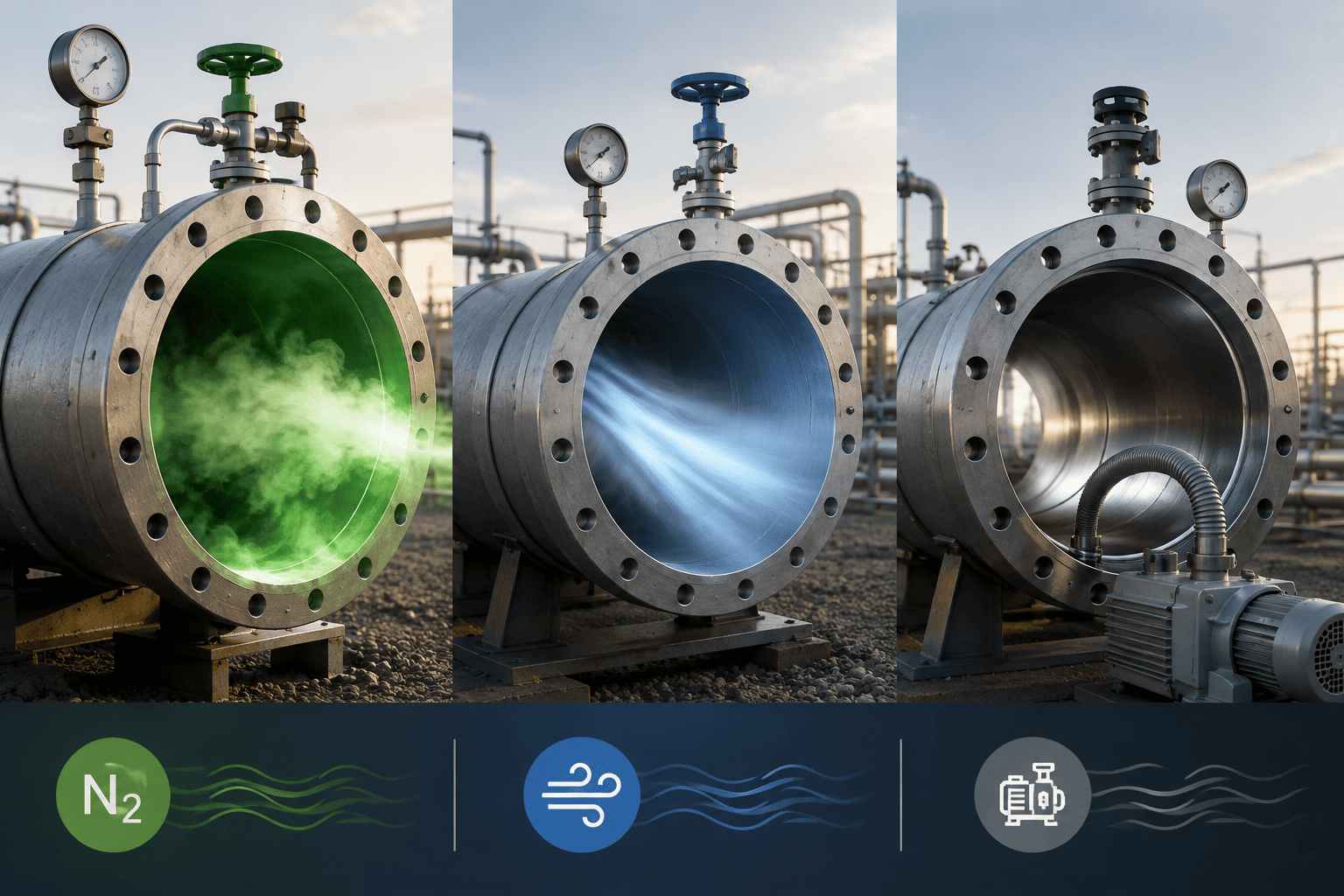 Pipeline Drying Methods After Hydrotesting: Nitrogen Vs Dry Air Vs Vacuum Drying