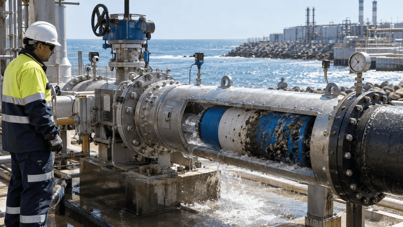 How Pigging Keeps Seawater Intake Pipelines Clean