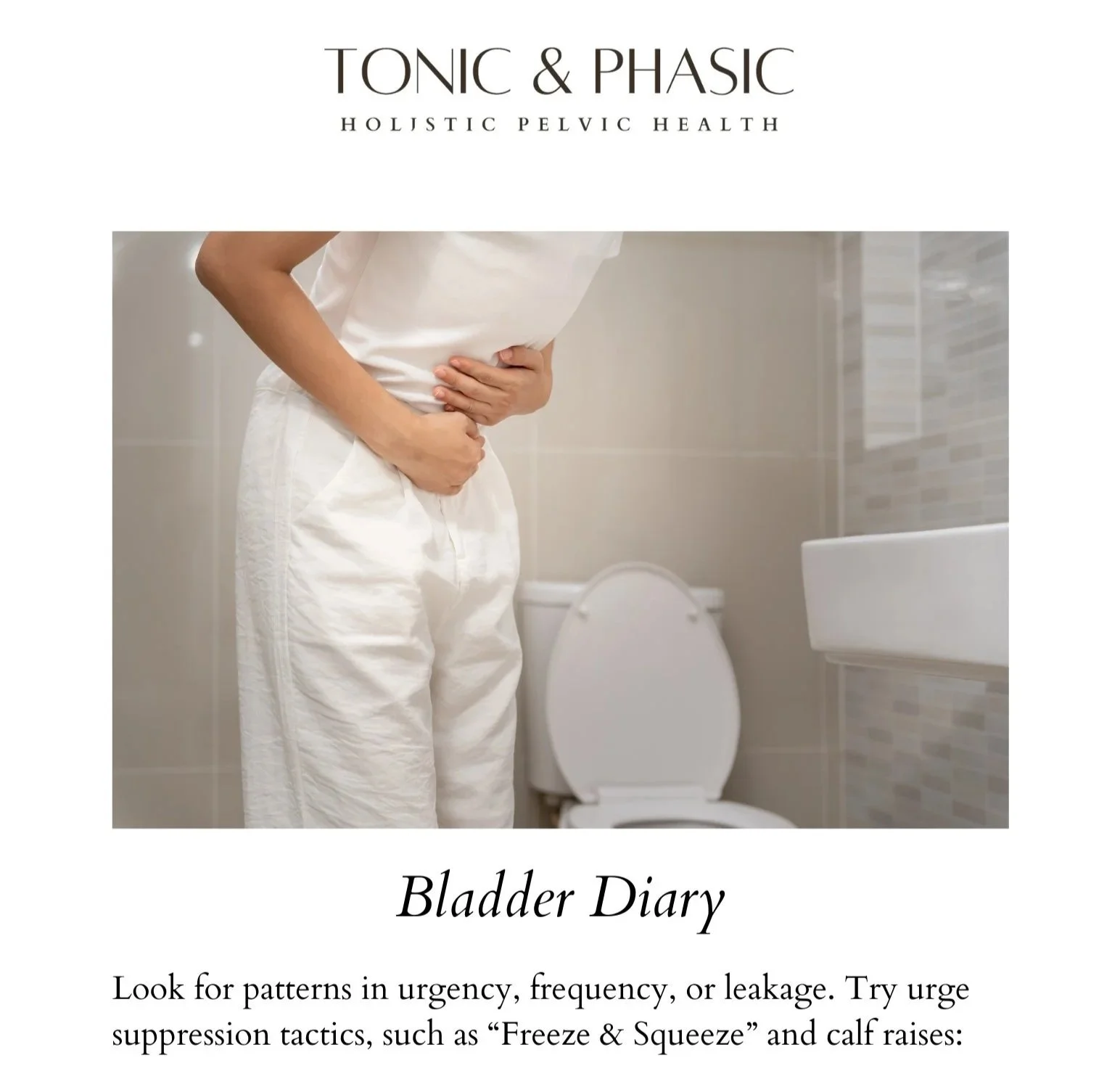 Bladder Diary